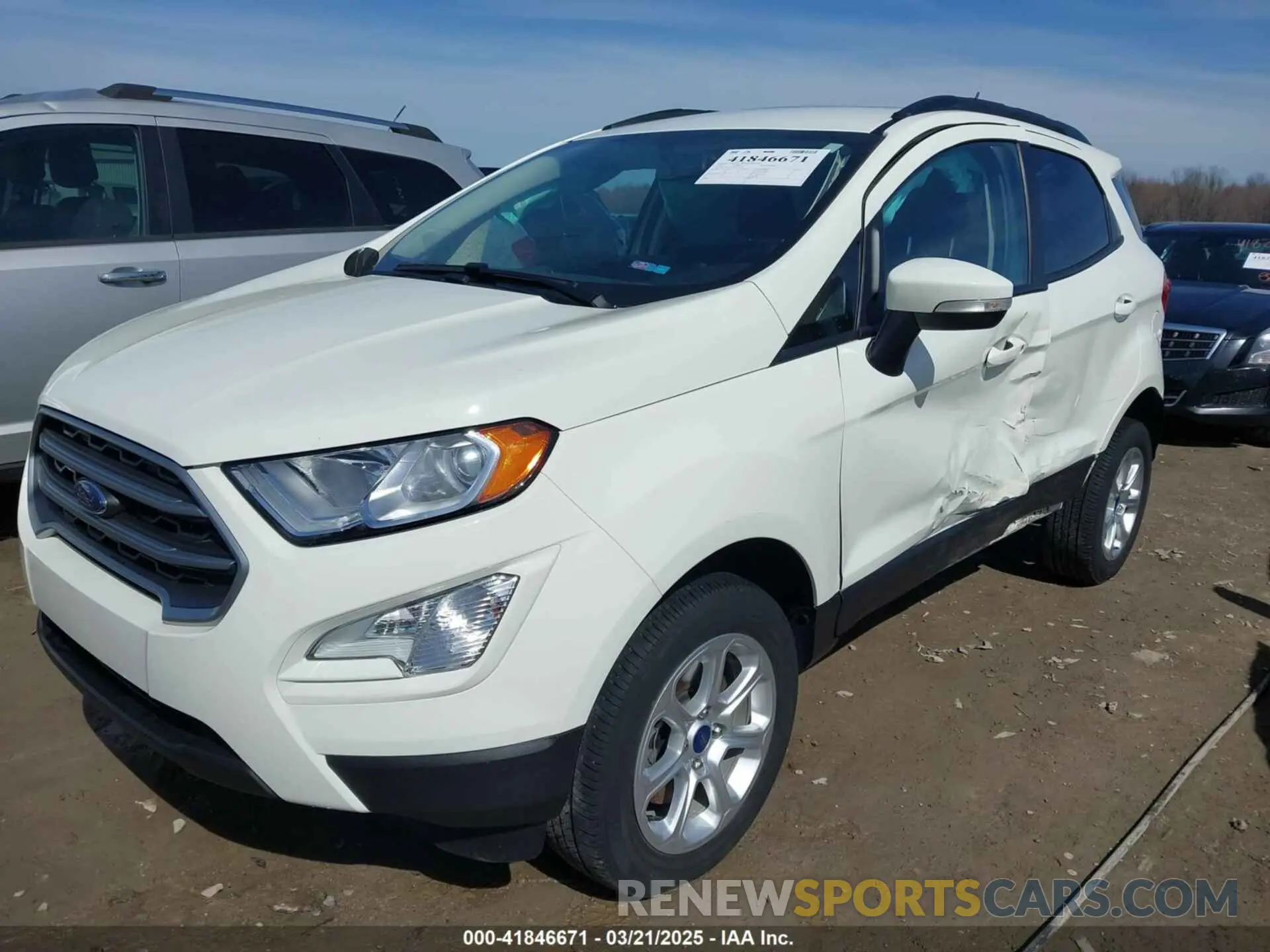 2 Photograph of a damaged car MAJ6S3GL2MC455206 FORD ECOSPORT 2021