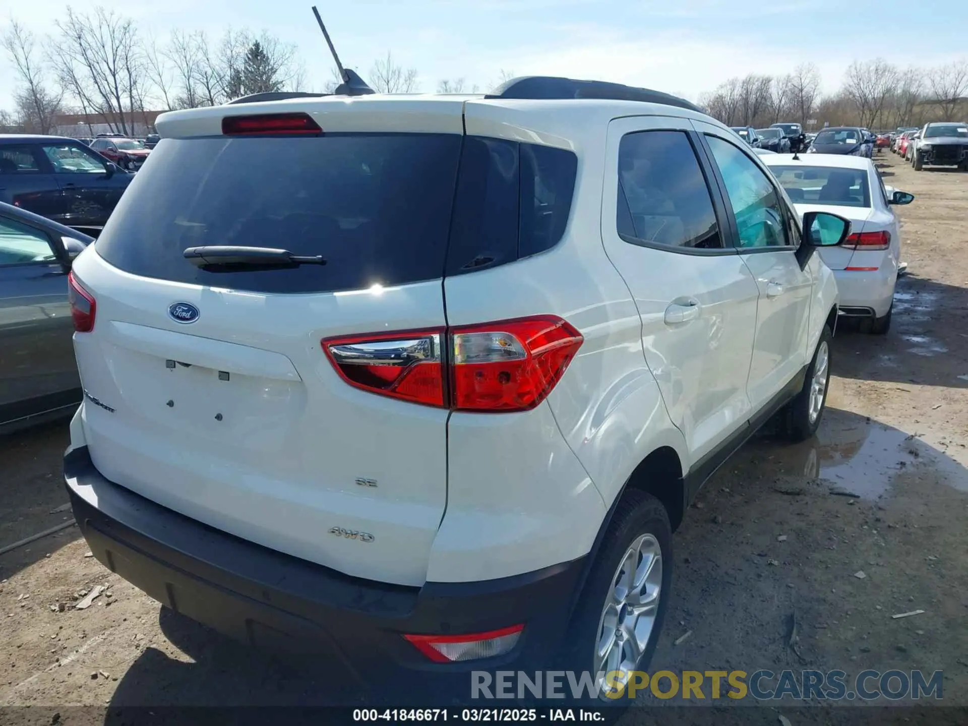 4 Photograph of a damaged car MAJ6S3GL2MC455206 FORD ECOSPORT 2021