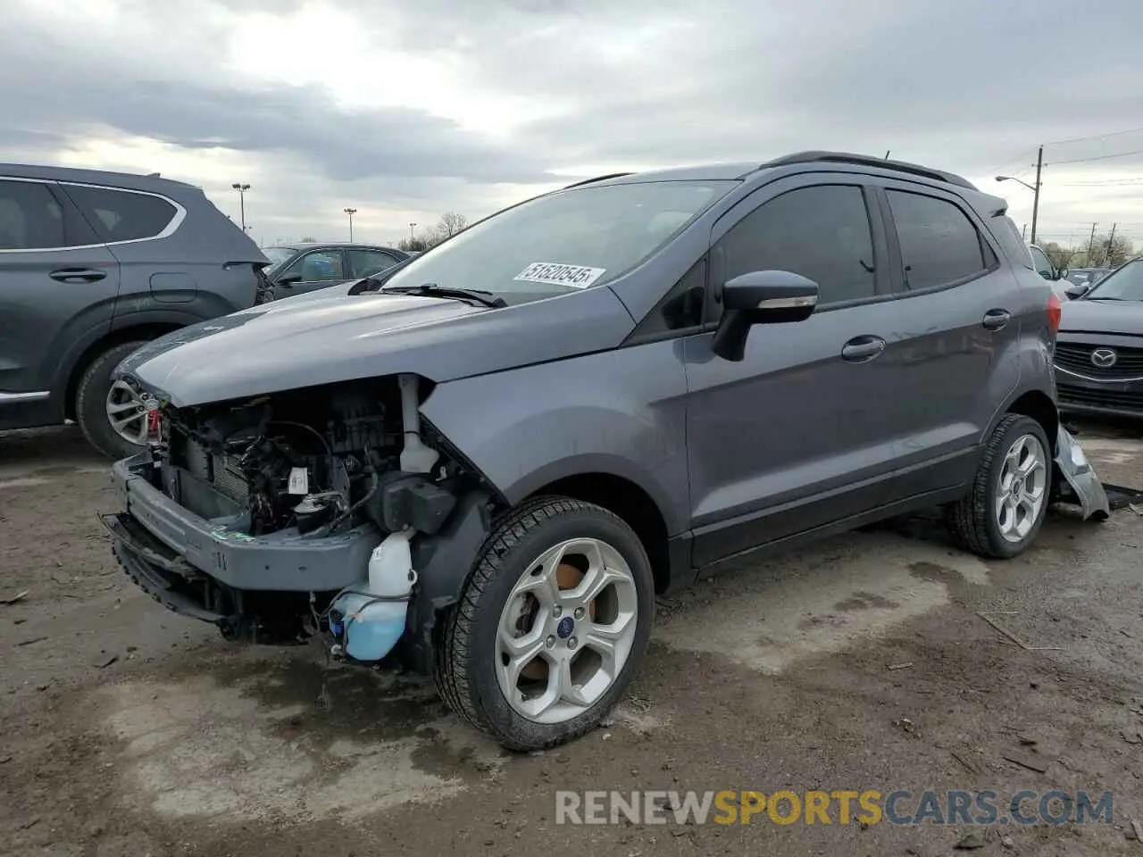 1 Photograph of a damaged car MAJ6S3GL4MC451206 FORD ECOSPORT 2021