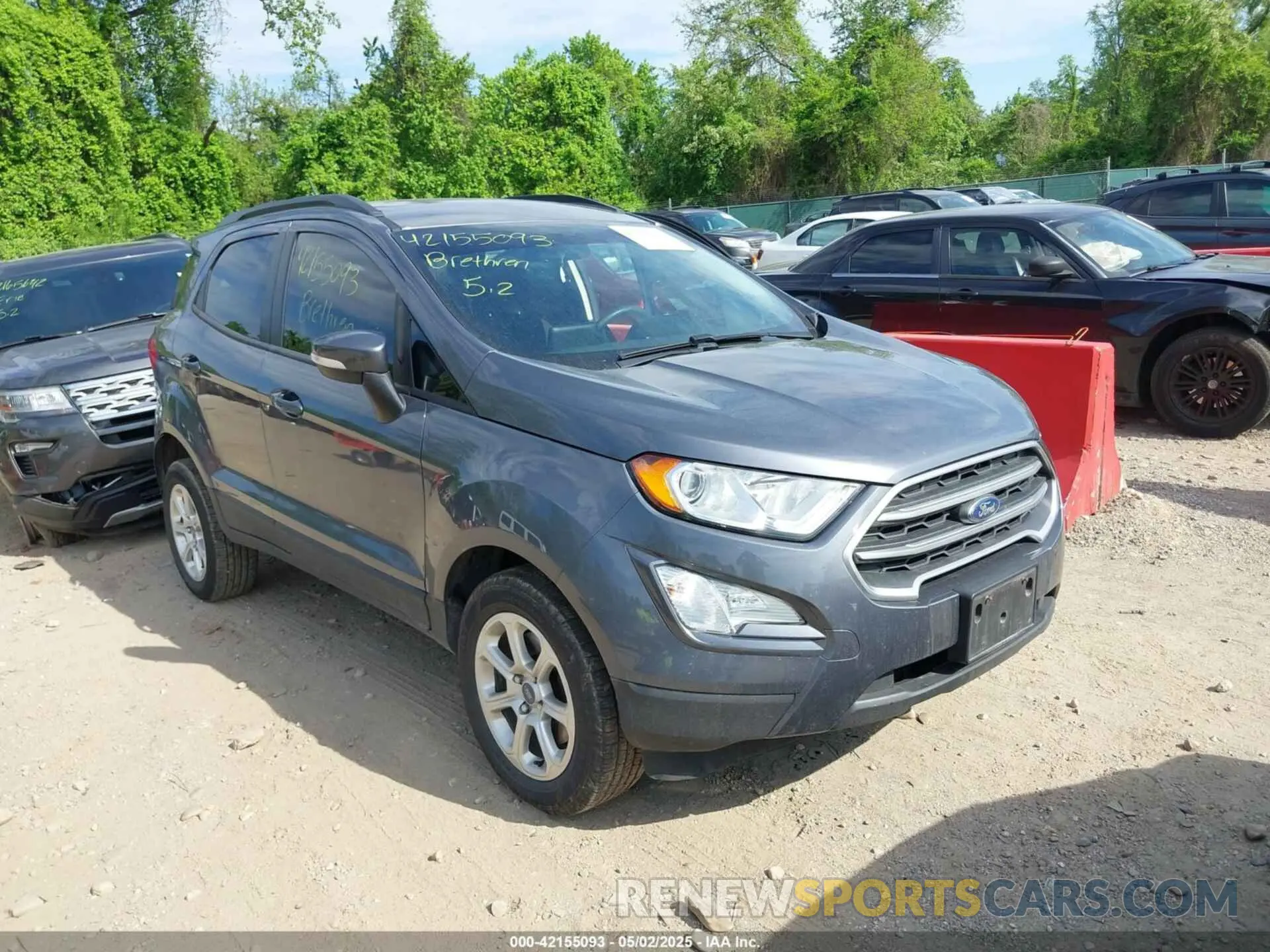 1 Photograph of a damaged car MAJ6S3GL7MC427059 FORD ECOSPORT 2021