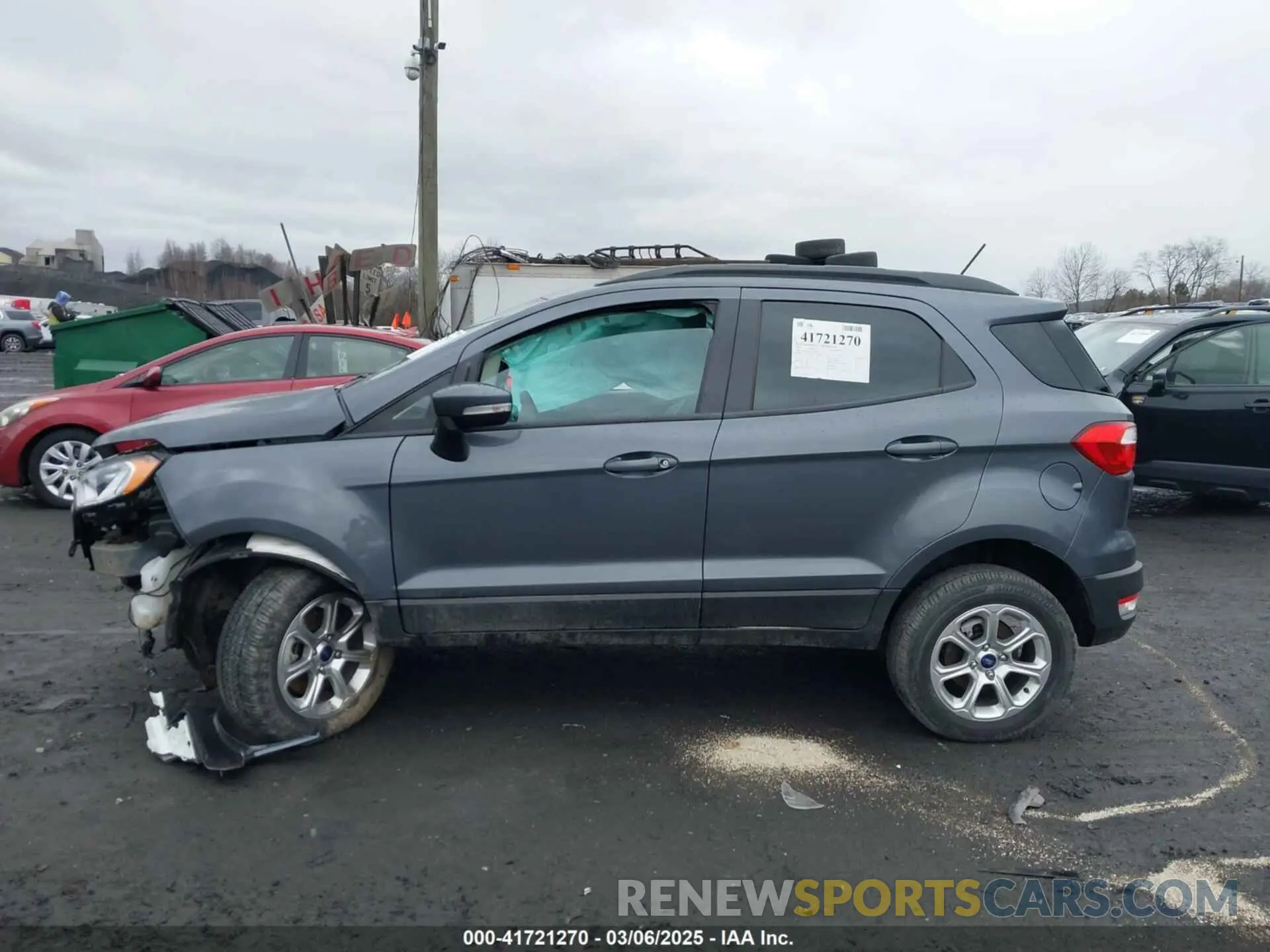 13 Photograph of a damaged car MAJ6S3GLXMC396051 FORD ECOSPORT 2021