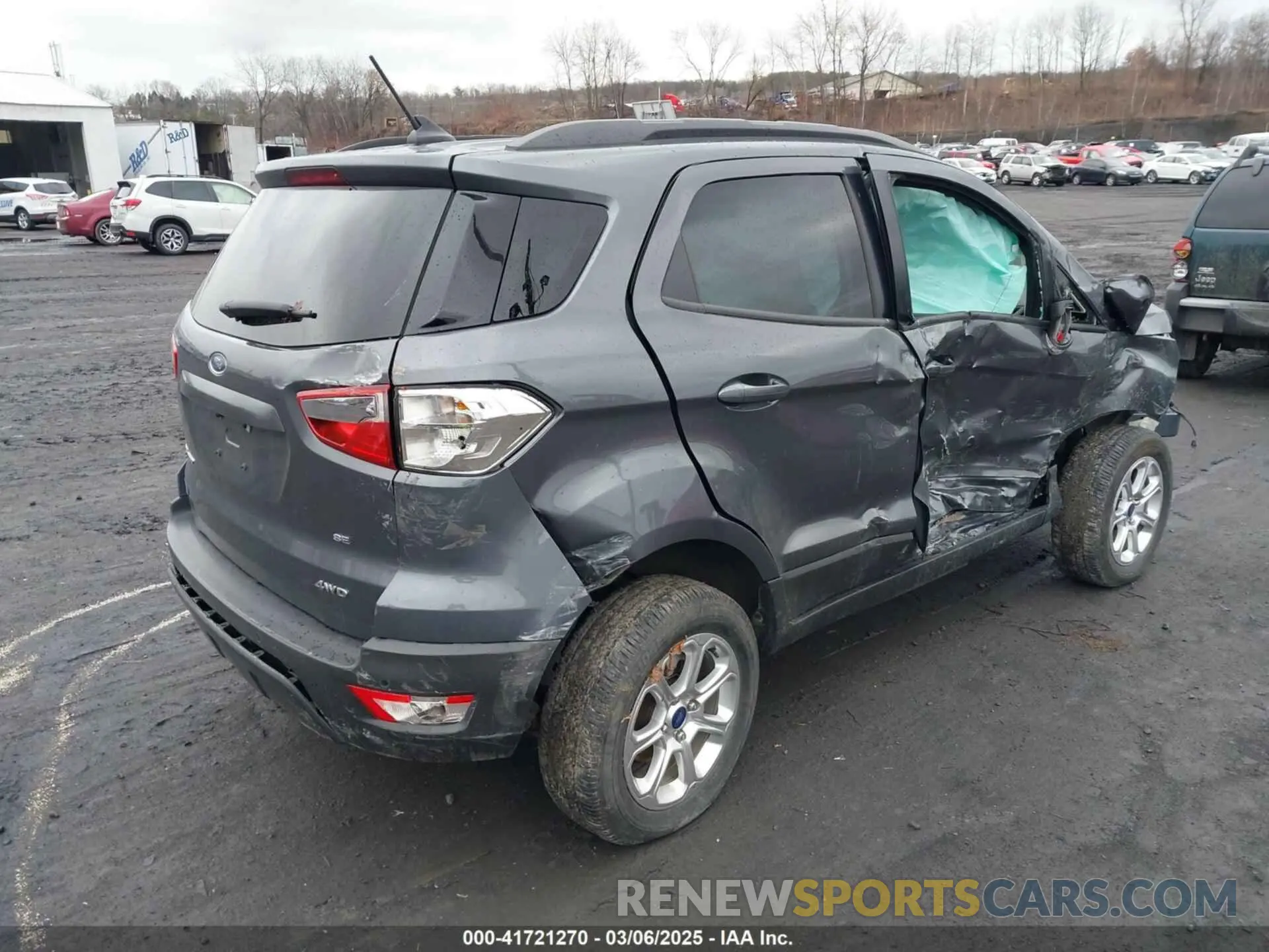 4 Photograph of a damaged car MAJ6S3GLXMC396051 FORD ECOSPORT 2021