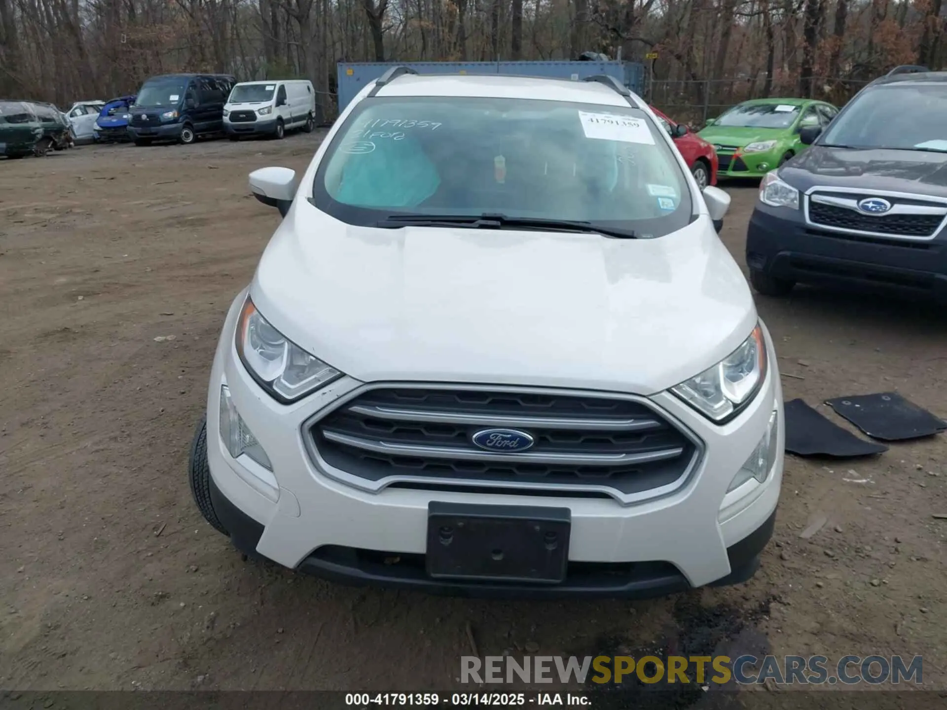 11 Photograph of a damaged car MAJ6S3GLXMC403693 FORD ECOSPORT 2021