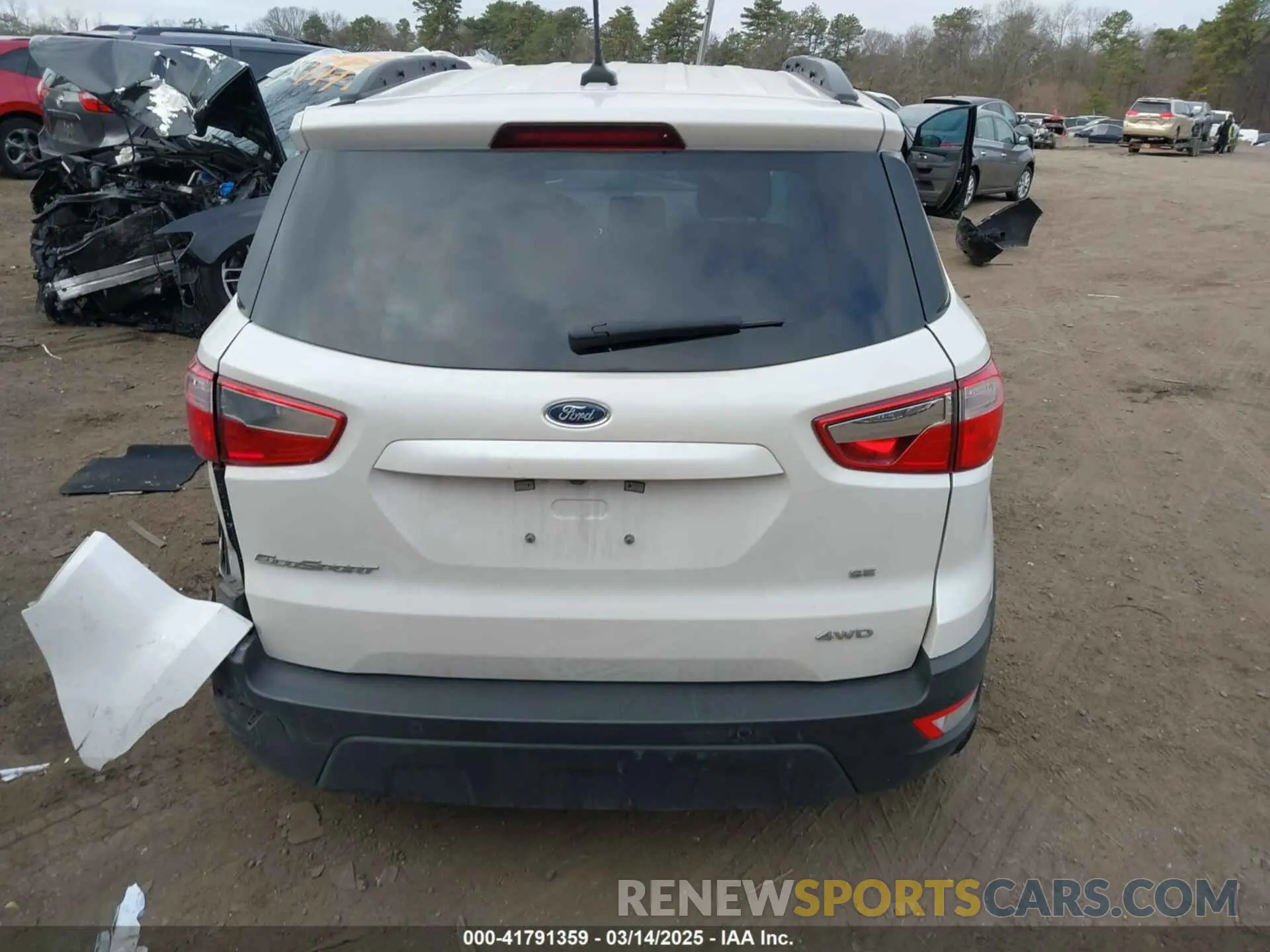15 Photograph of a damaged car MAJ6S3GLXMC403693 FORD ECOSPORT 2021