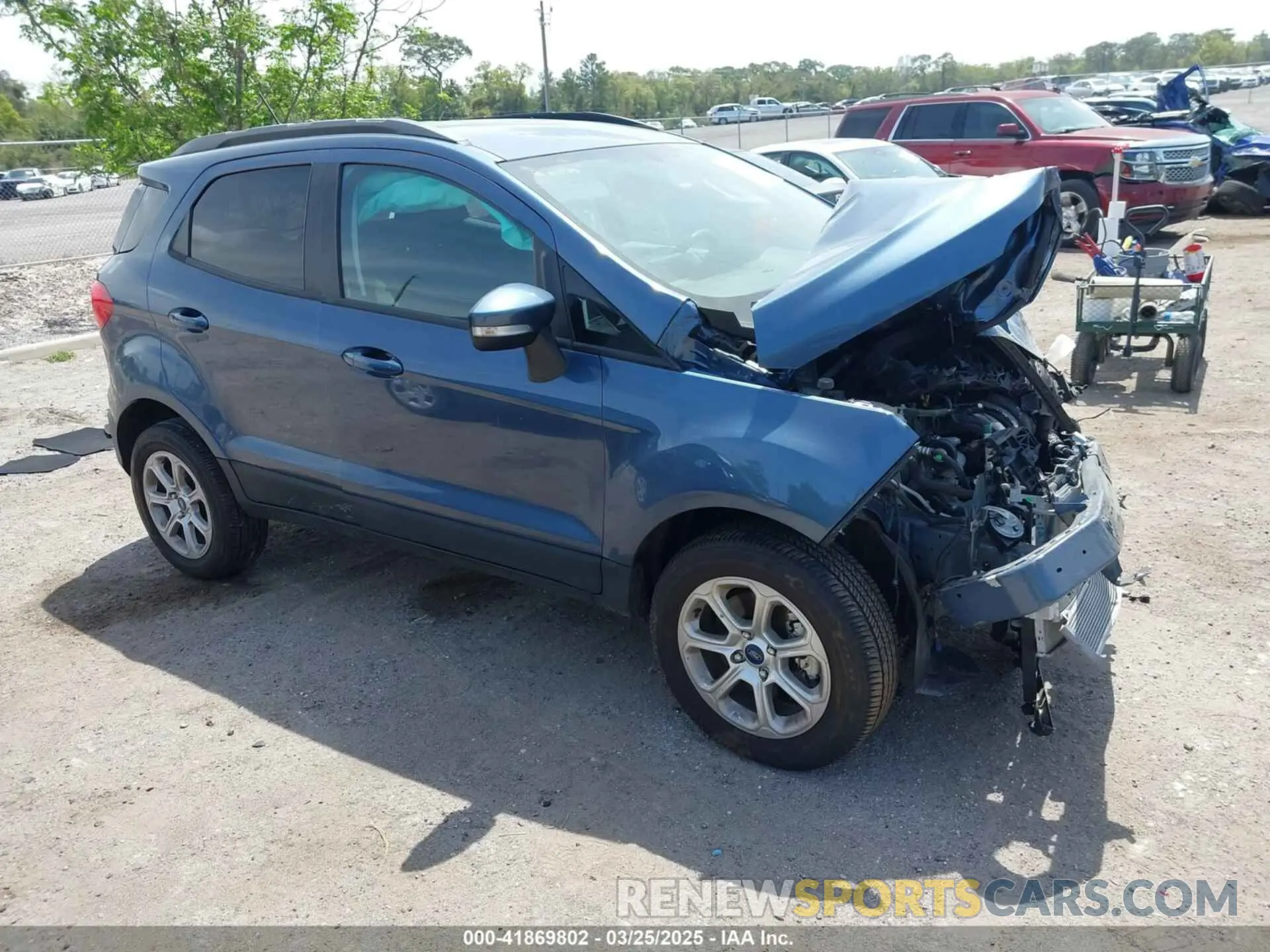 1 Фотография поврежденного автомобиля MAJ6S3GLXMC441005 FORD ECOSPORT 2021