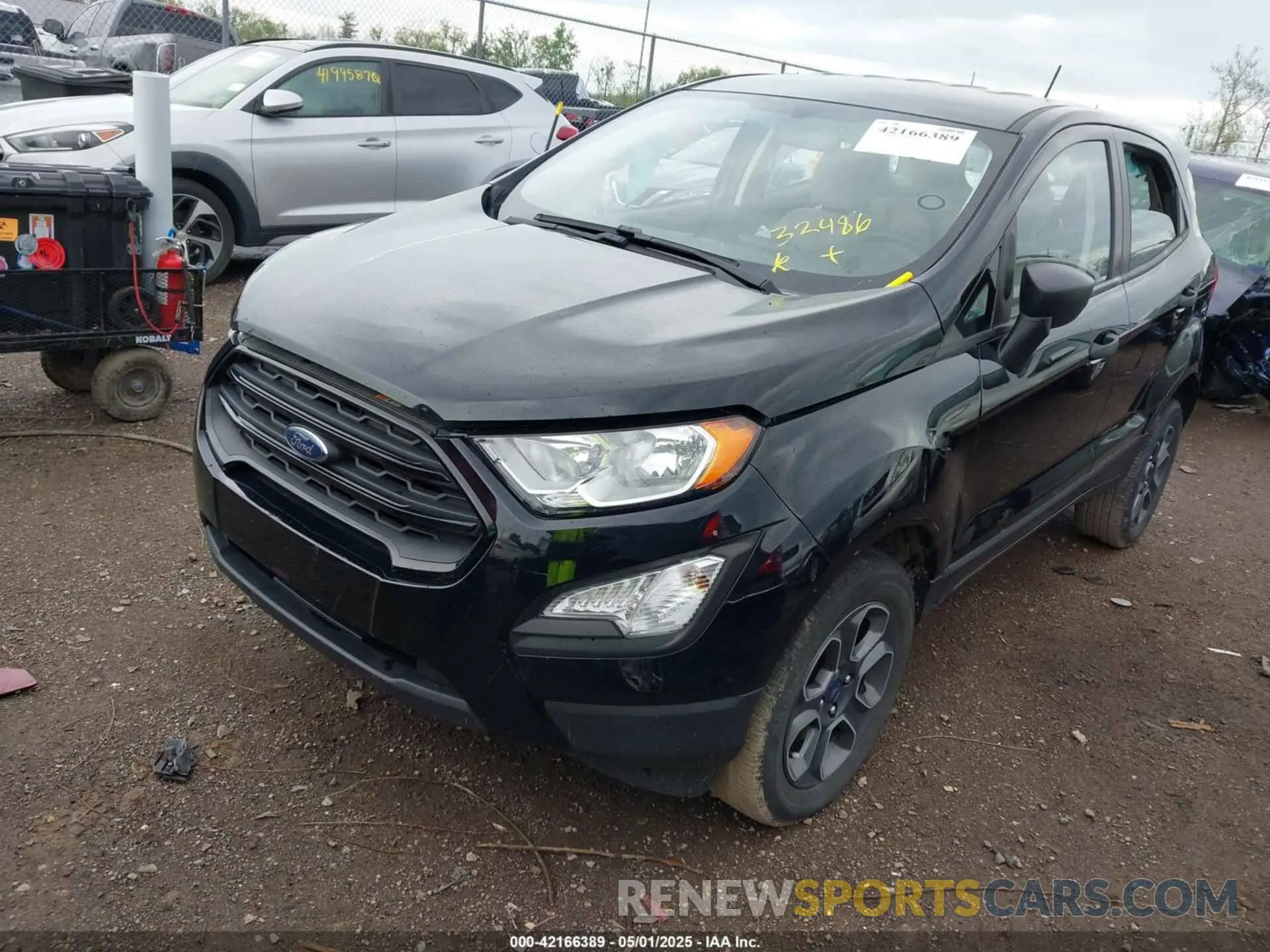 2 Фотография поврежденного автомобиля MAJ6S3FL3NC464015 FORD ECOSPORT 2022