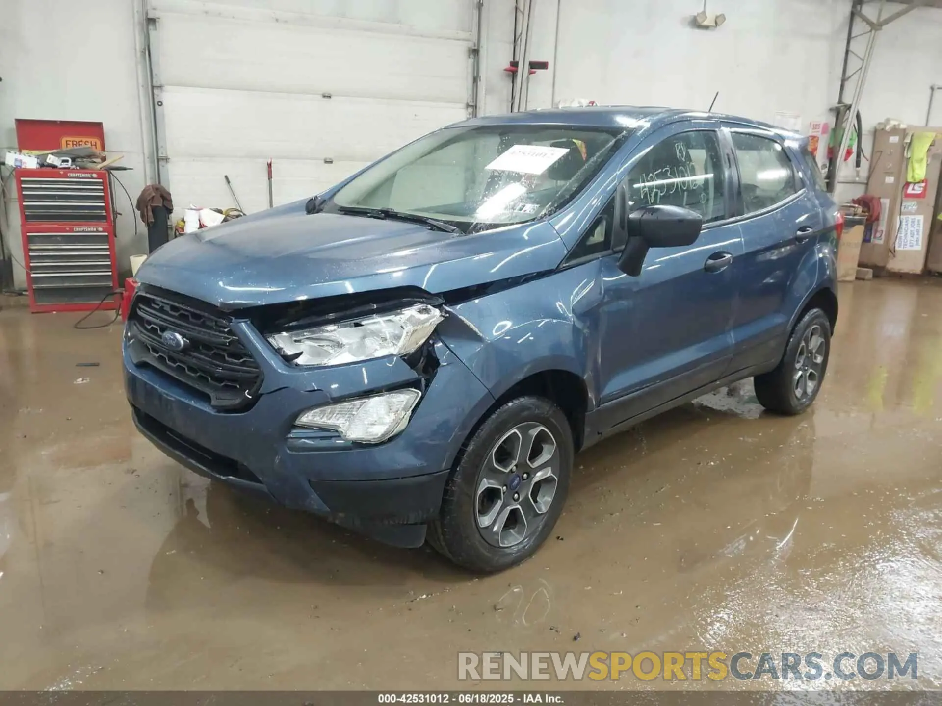 2 Photograph of a damaged car MAJ6S3FL3NC475001 FORD ECOSPORT 2022