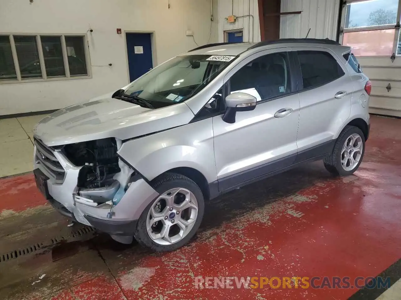 1 Фотография поврежденного автомобиля MAJ6S3GL1NC458390 FORD ECOSPORT 2022