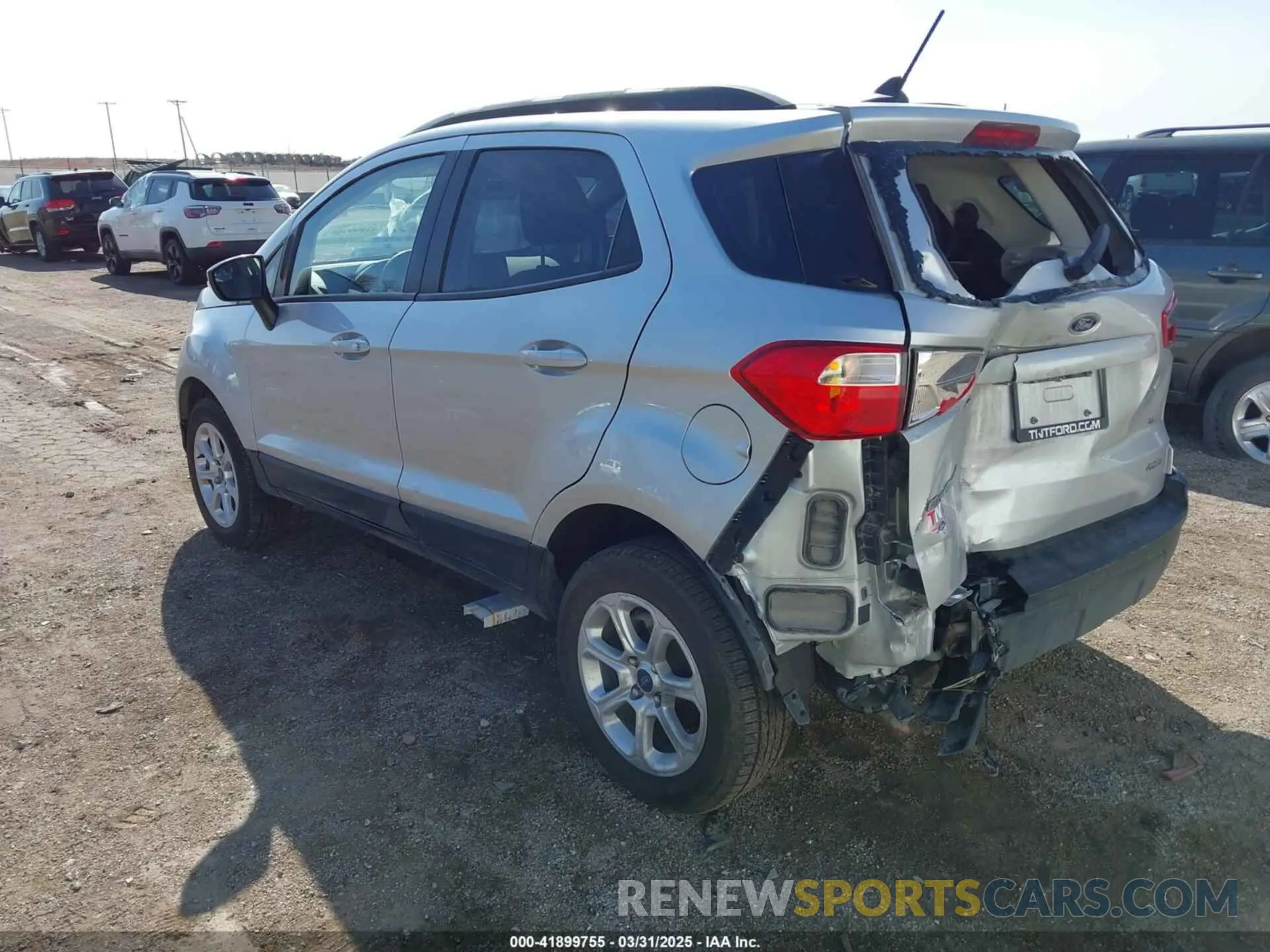 3 Фотография поврежденного автомобиля MAJ6S3GL3NC458892 FORD ECOSPORT 2022