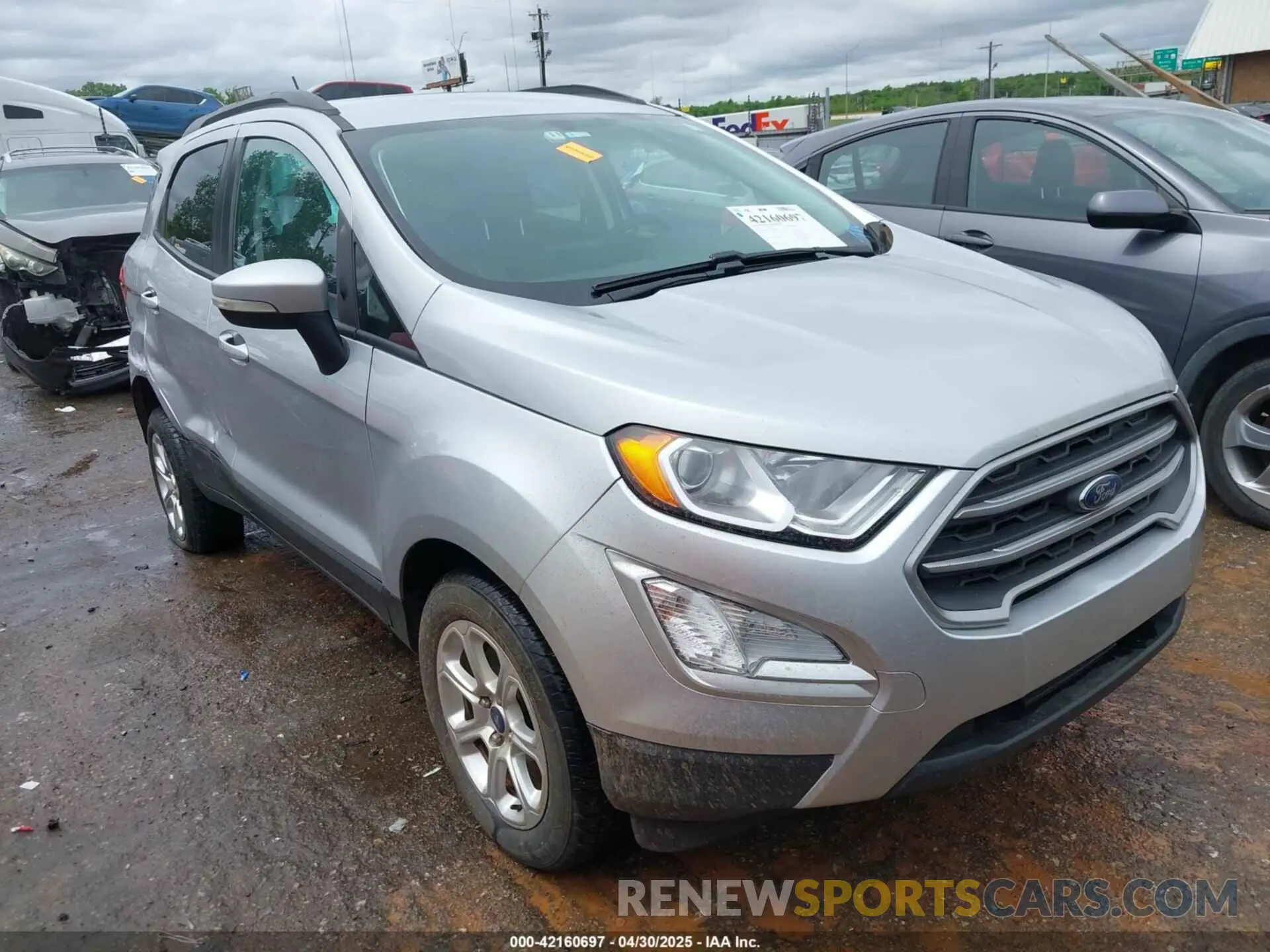 1 Photograph of a damaged car MAJ6S3GL4NC469920 FORD ECOSPORT 2022
