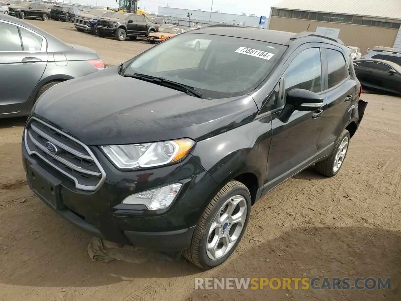 1 Фотография поврежденного автомобиля MAJ6S3GL5NC458764 FORD ECOSPORT 2022