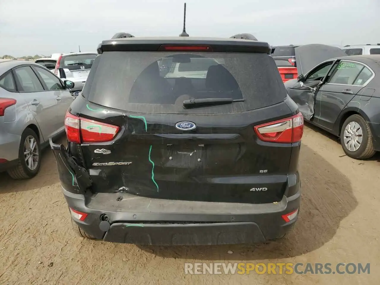 6 Фотография поврежденного автомобиля MAJ6S3GL5NC458764 FORD ECOSPORT 2022