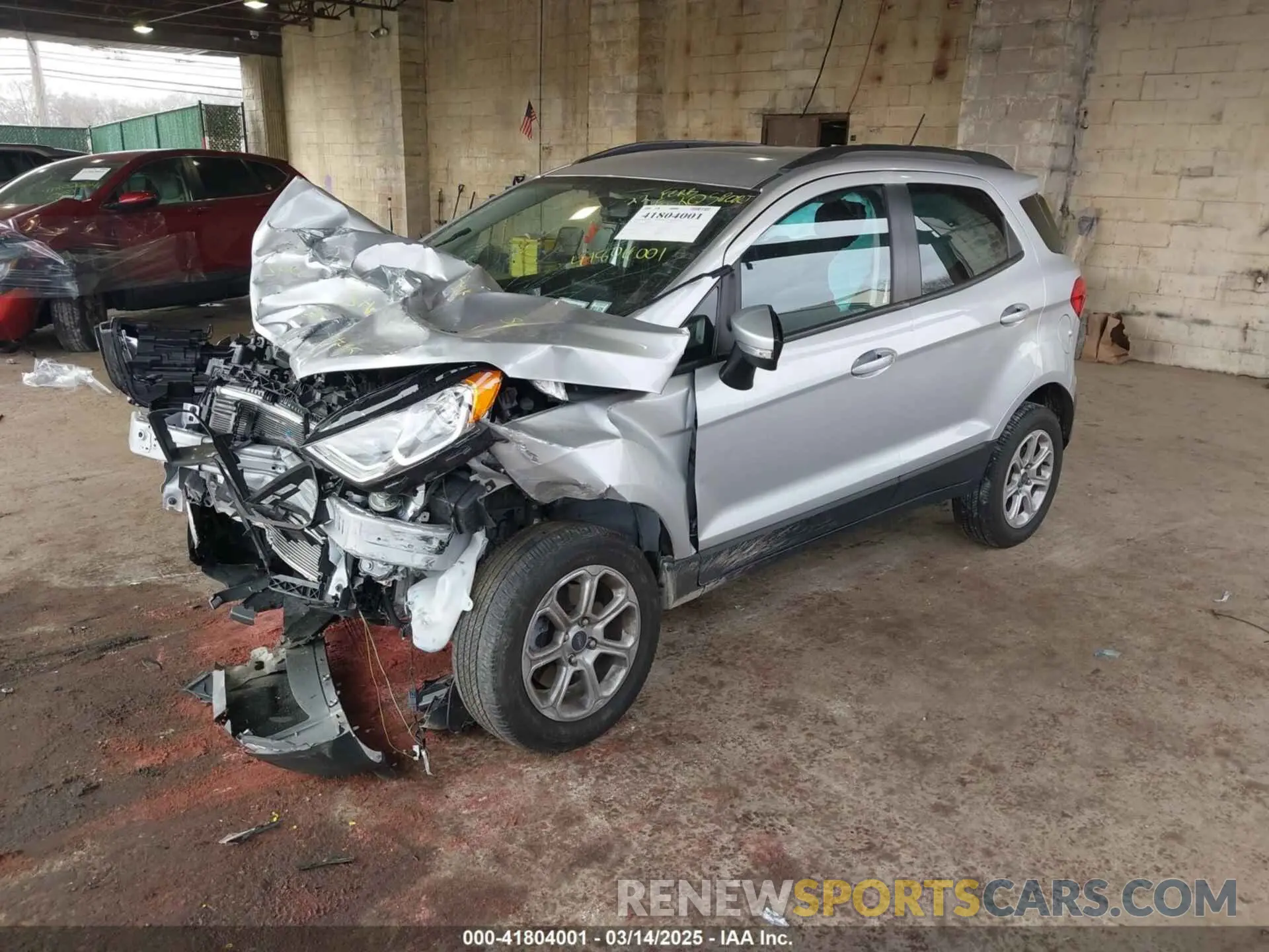 2 Photograph of a damaged car MAJ6S3GL6NC468395 FORD ECOSPORT 2022