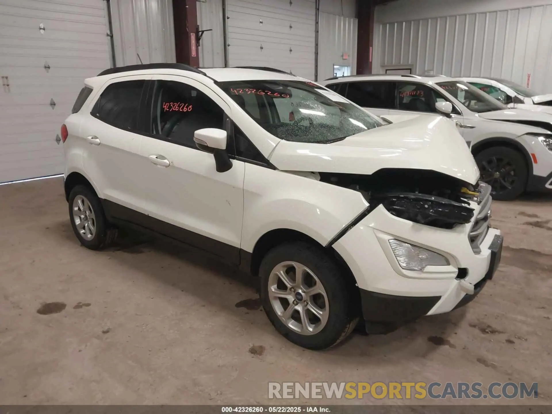 1 Photograph of a damaged car MAJ6S3GL6NC470230 FORD ECOSPORT 2022
