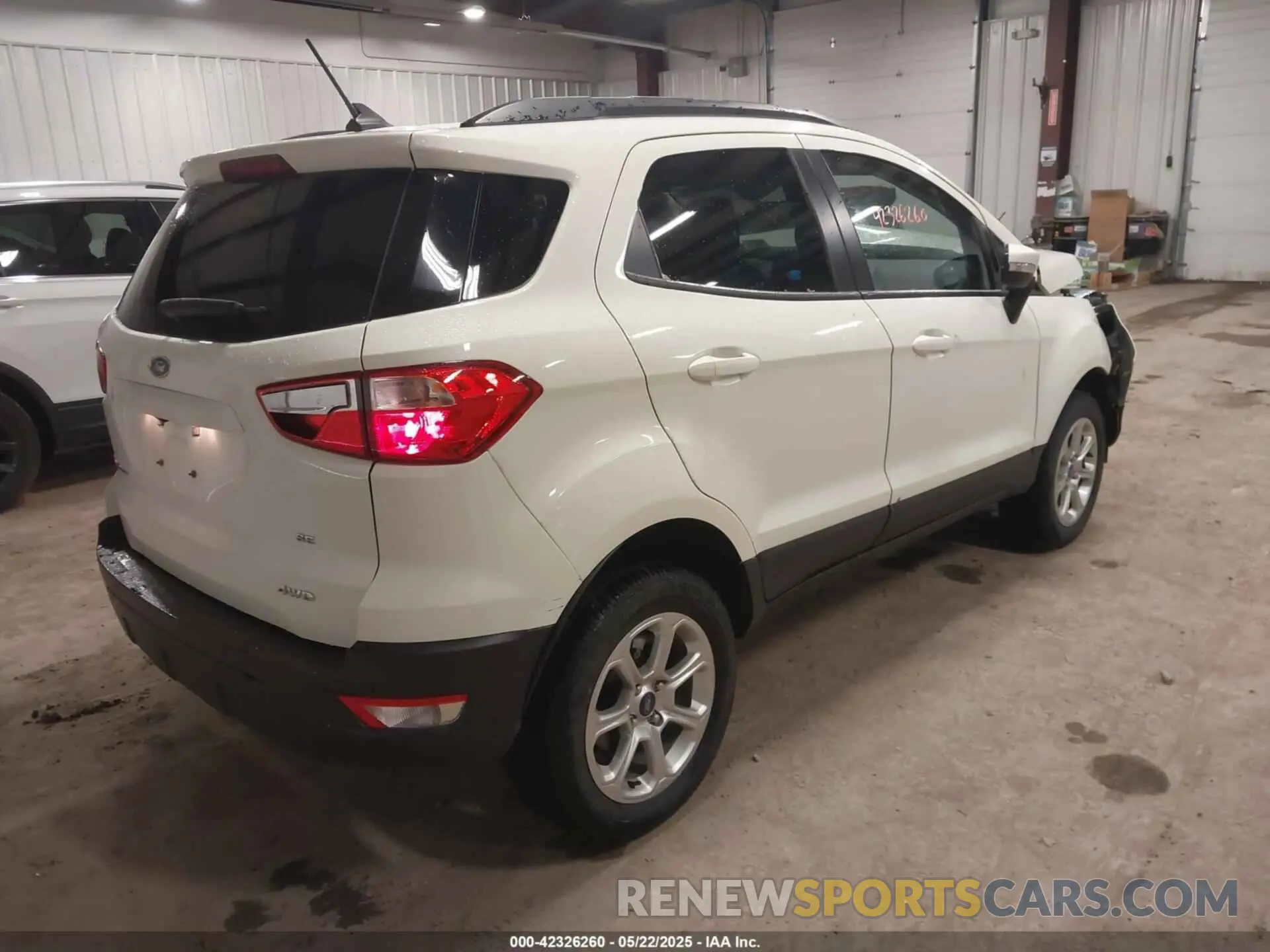 4 Photograph of a damaged car MAJ6S3GL6NC470230 FORD ECOSPORT 2022
