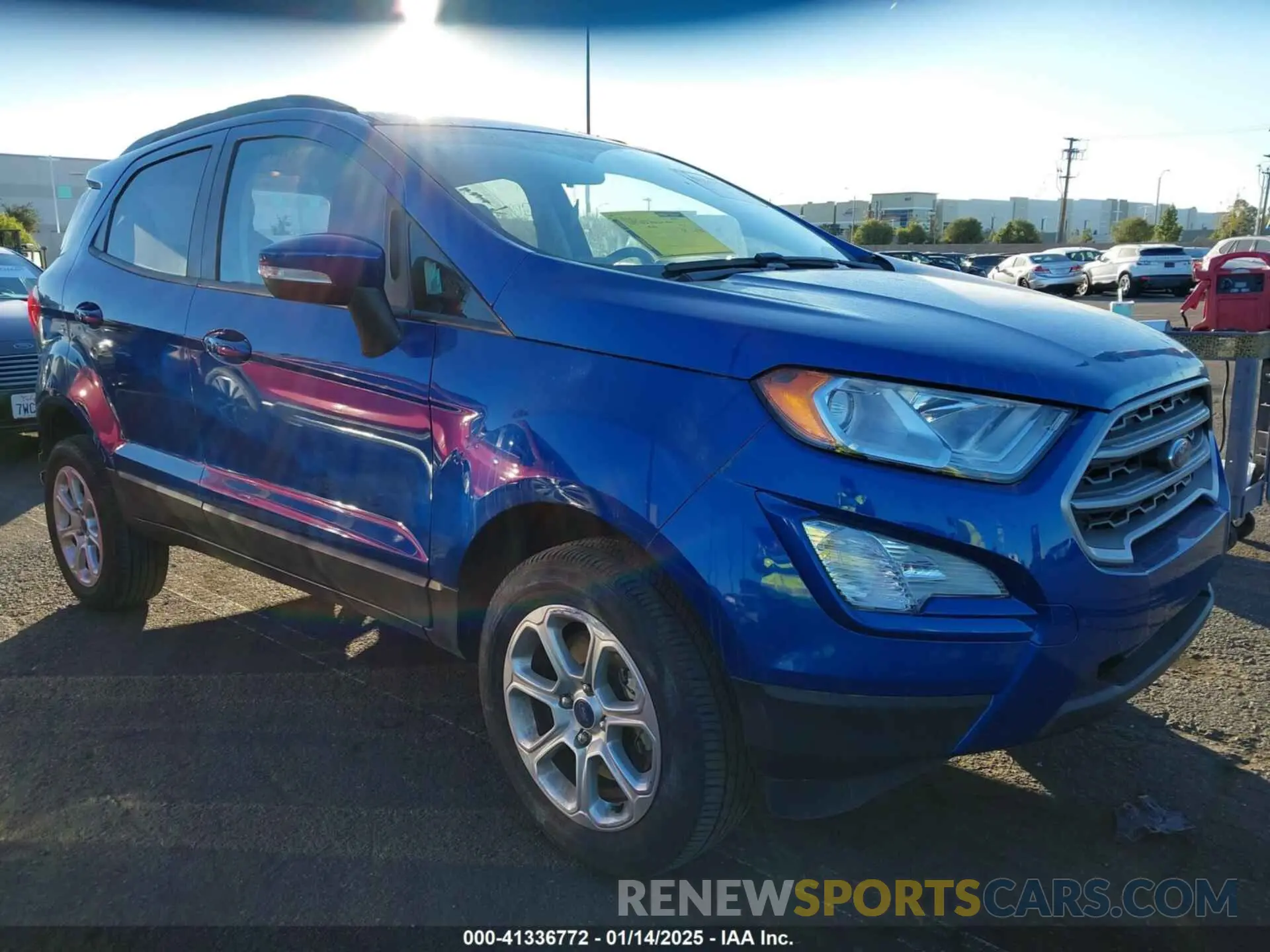 1 Фотография поврежденного автомобиля MAJ6S3GL8NC470049 FORD ECOSPORT 2022