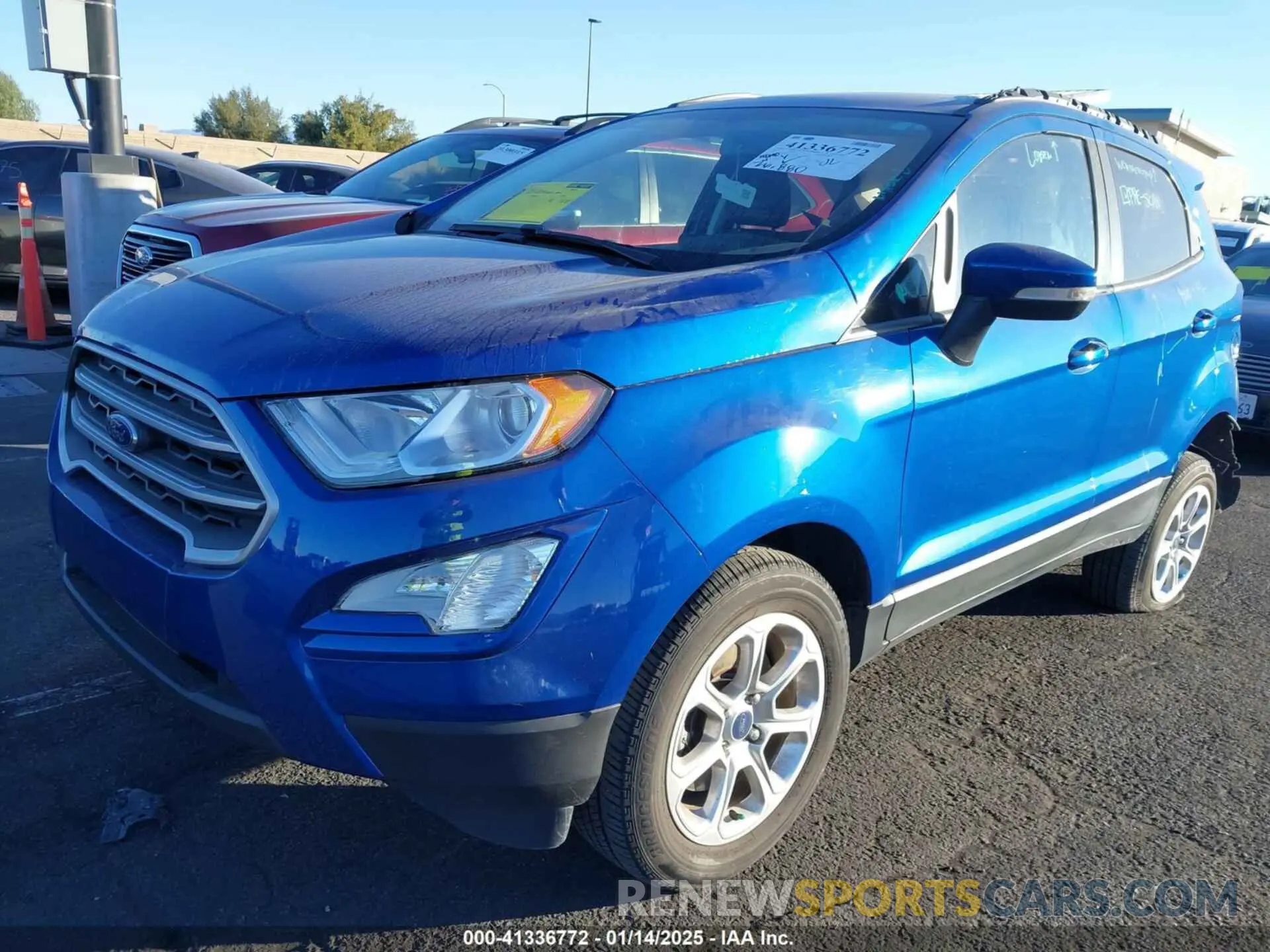 2 Фотография поврежденного автомобиля MAJ6S3GL8NC470049 FORD ECOSPORT 2022