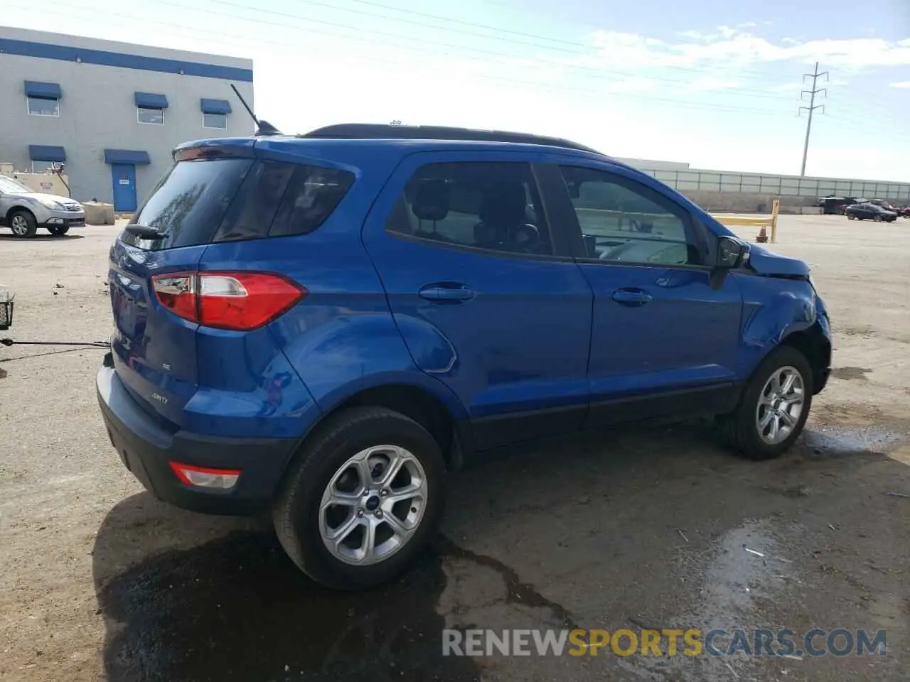 3 Photograph of a damaged car MAJ6S3GL9NC468214 FORD ECOSPORT 2022