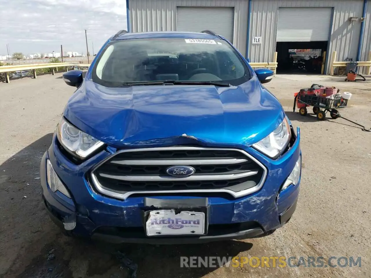 5 Photograph of a damaged car MAJ6S3GL9NC468214 FORD ECOSPORT 2022