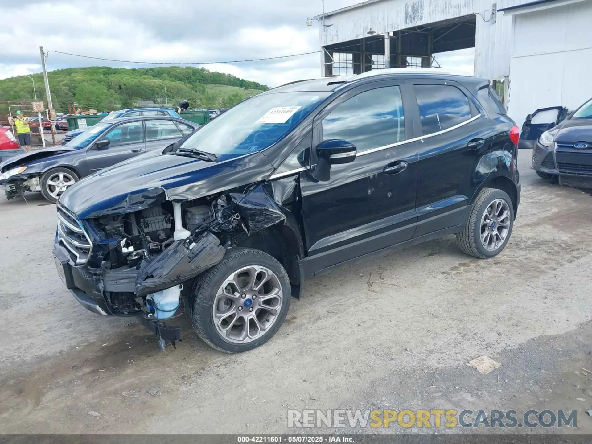 2 Фотография поврежденного автомобиля MAJ6S3KL6NC472017 FORD ECOSPORT 2022