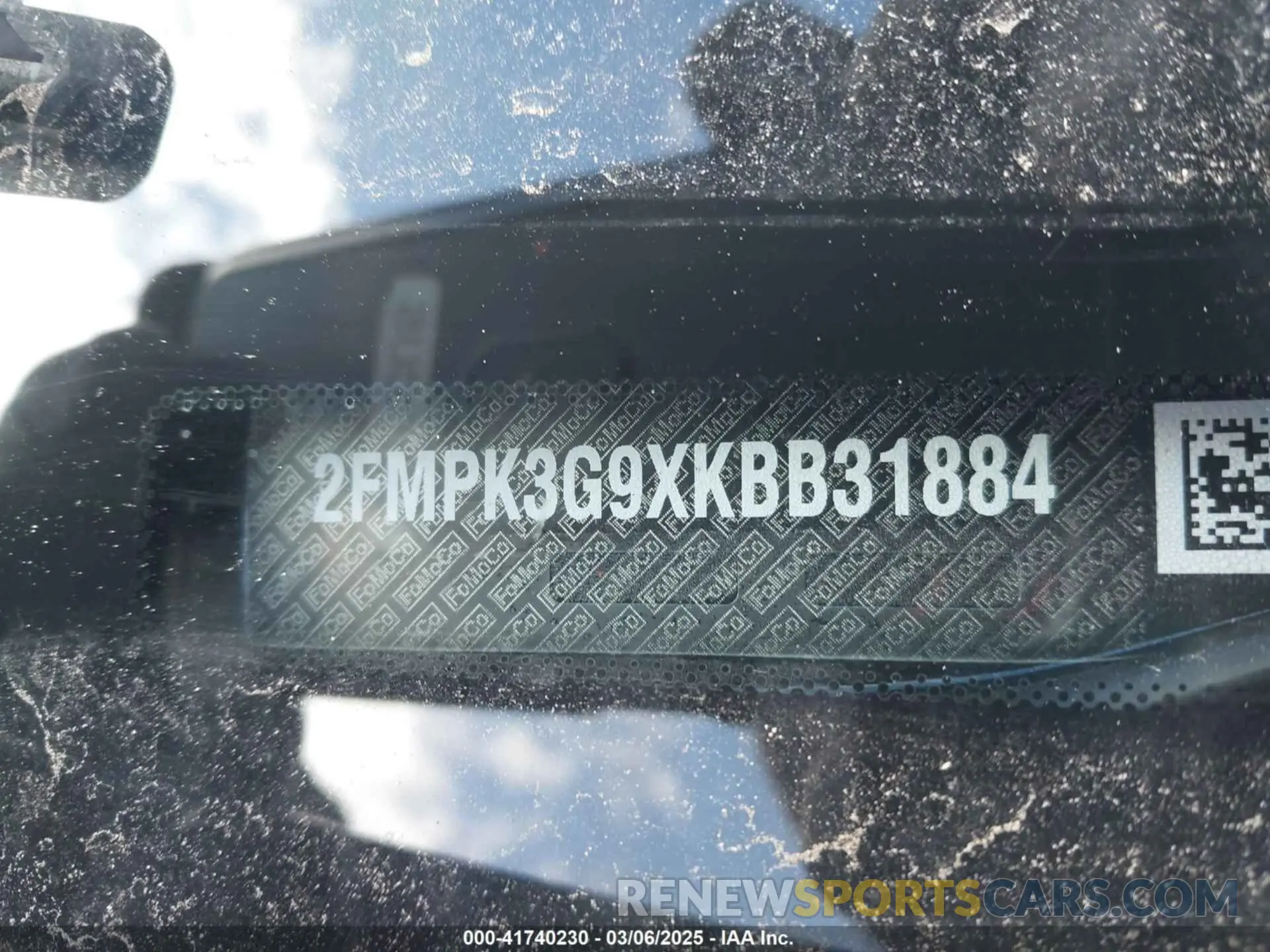 9 Фотография поврежденного автомобиля 2FMPK3G9XKBB31884 FORD EDGE 2019