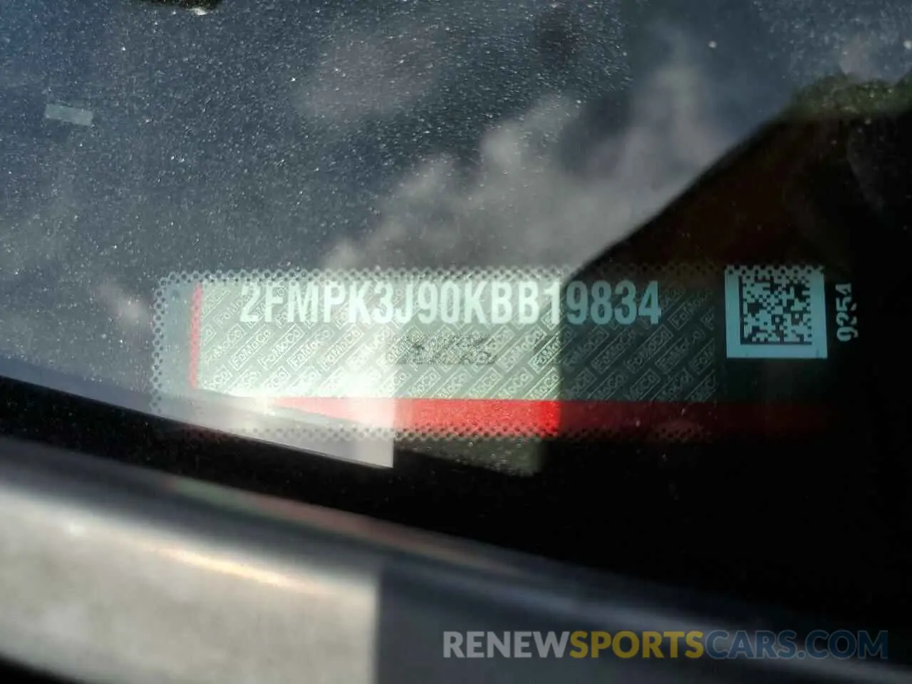 13 Photograph of a damaged car 2FMPK3J90KBB19834 FORD EDGE 2019