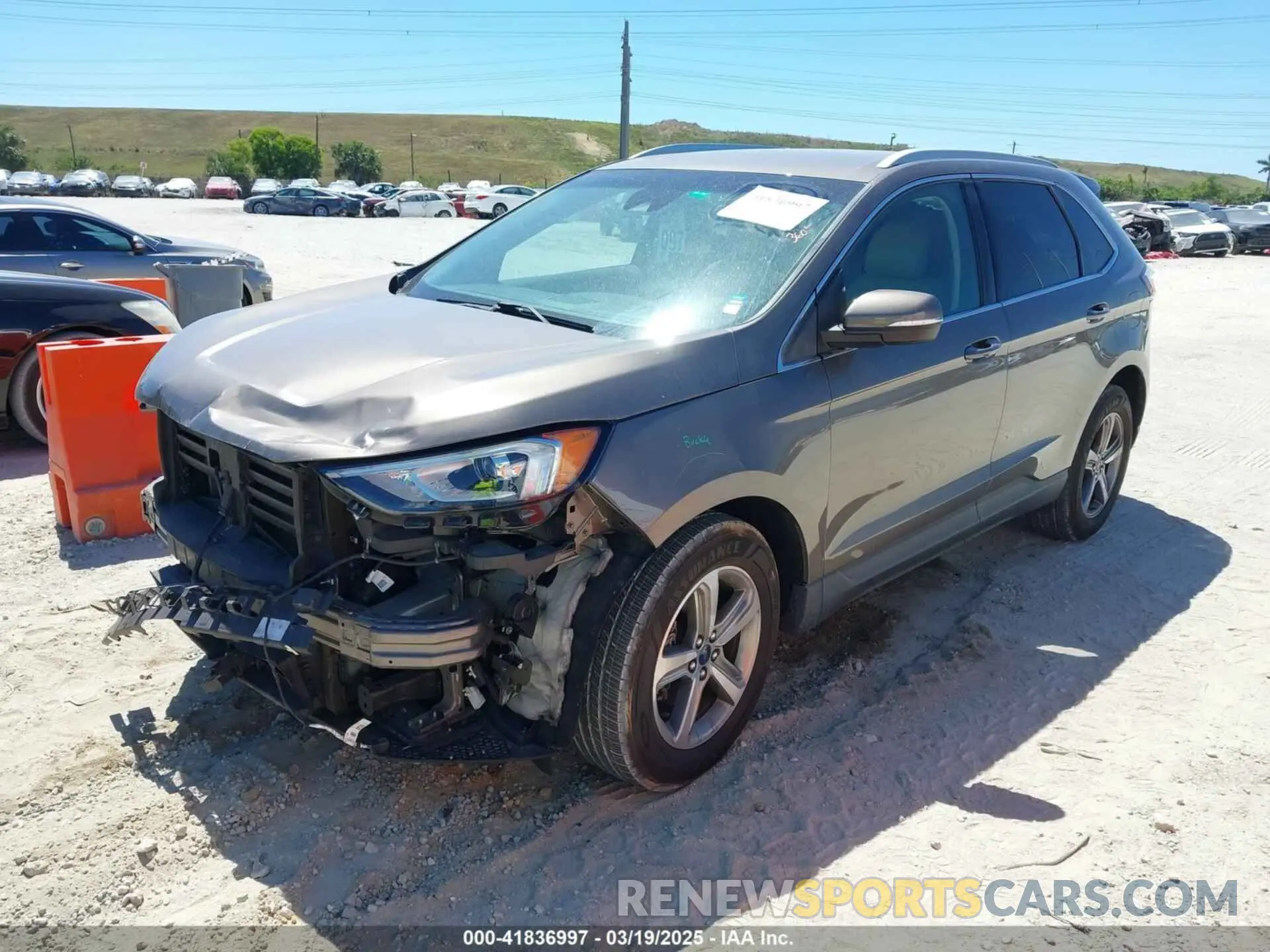 2 Photograph of a damaged car 2FMPK3J90KBB67205 FORD EDGE 2019