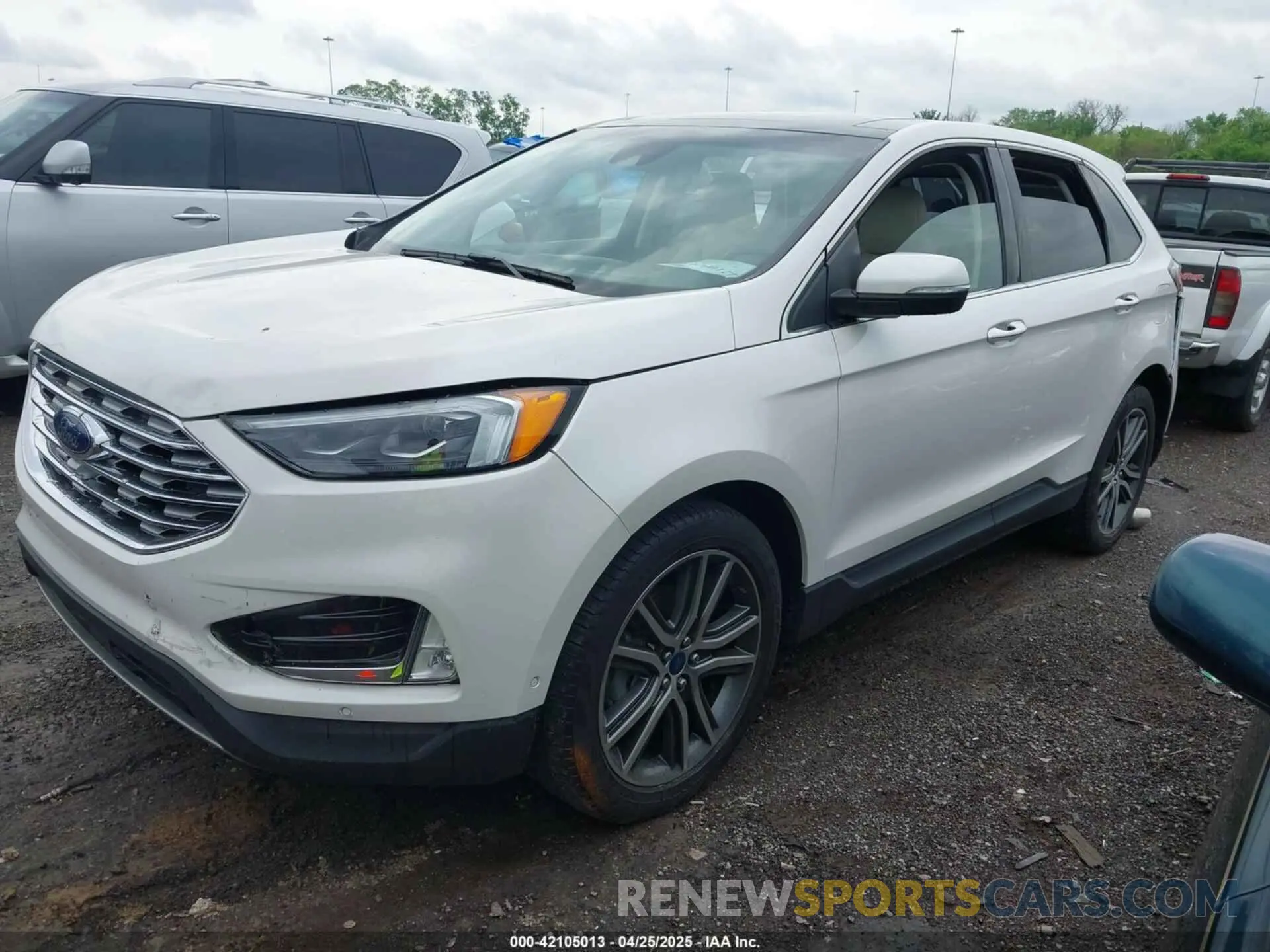 2 Фотография поврежденного автомобиля 2FMPK3K94KBB49918 FORD EDGE 2019