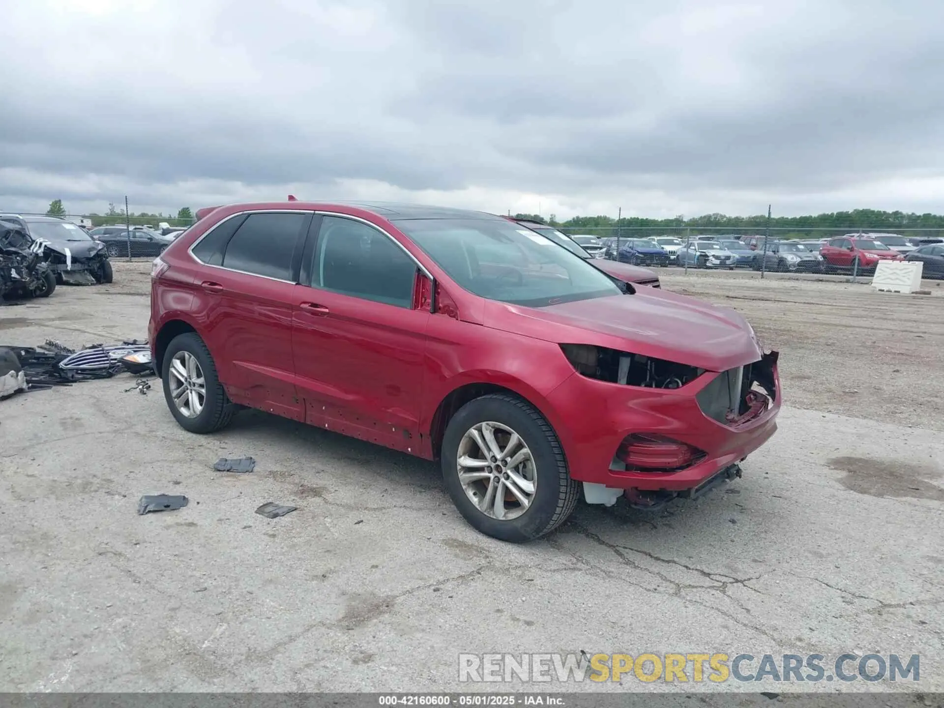 1 Photograph of a damaged car 2FMPK4J9XKBC05674 FORD EDGE 2019
