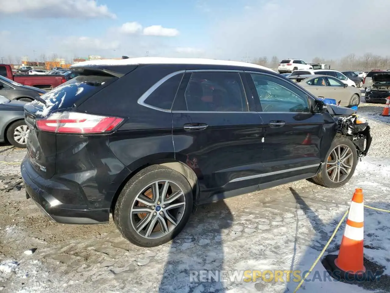 3 Фотография поврежденного автомобиля 2FMPK4K90KBB31745 FORD EDGE 2019