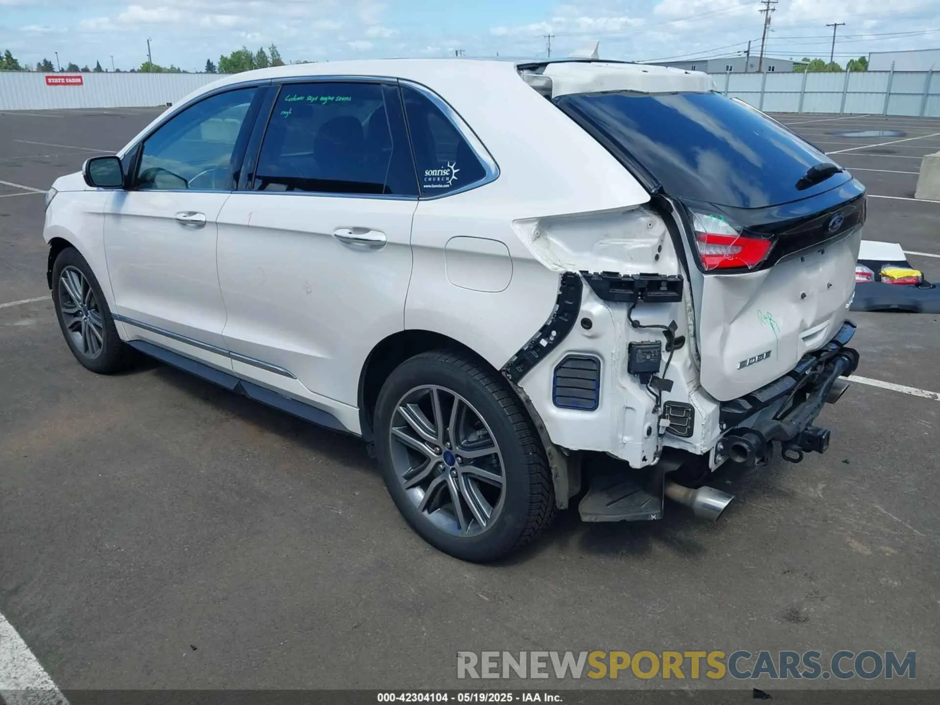 3 Фотография поврежденного автомобиля 2FMPK4K94KBC37017 FORD EDGE 2019