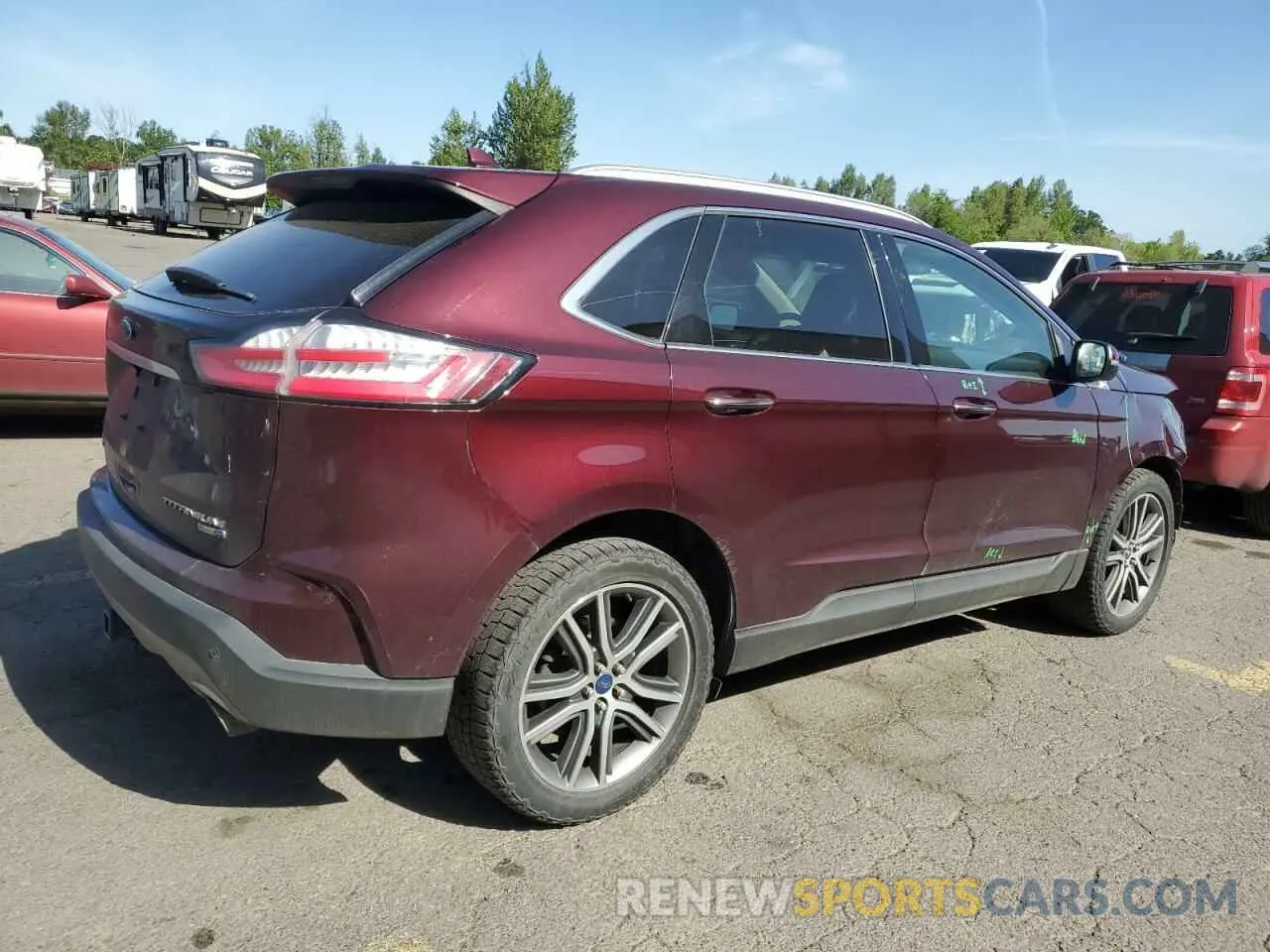 3 Фотография поврежденного автомобиля 2FMPK4K94KBC49247 FORD EDGE 2019