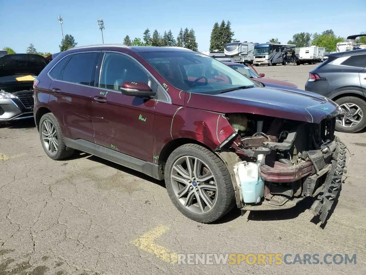 4 Фотография поврежденного автомобиля 2FMPK4K94KBC49247 FORD EDGE 2019