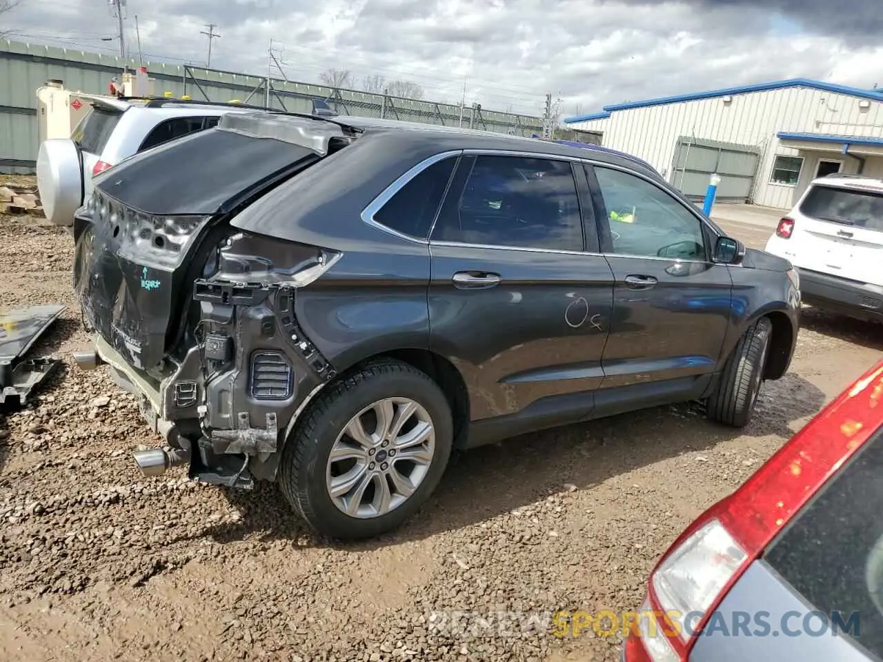 3 Фотография поврежденного автомобиля 2FMPK4K95KBC23059 FORD EDGE 2019