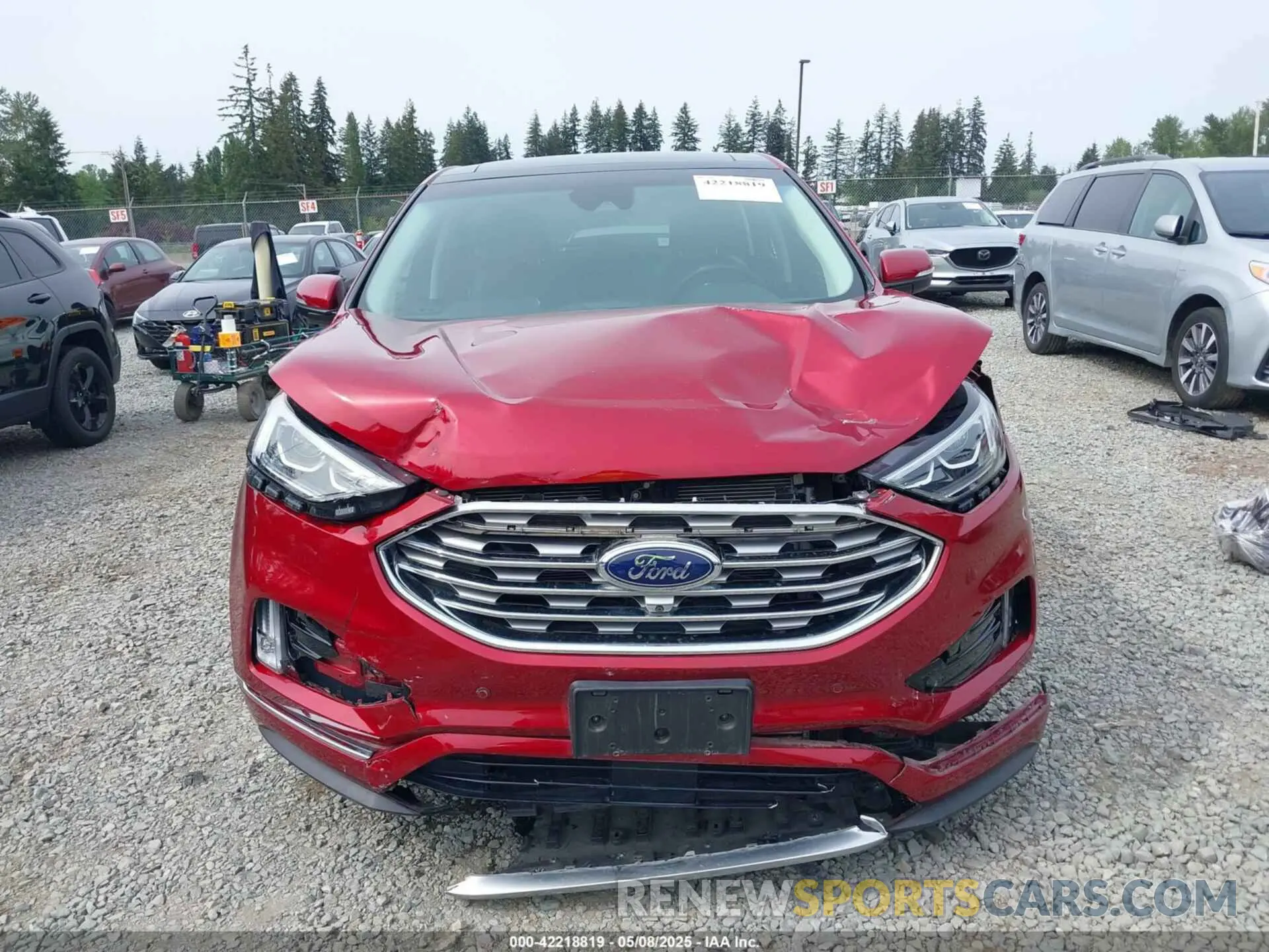 6 Фотография поврежденного автомобиля 2FMPK4K99KBB47037 FORD EDGE 2019