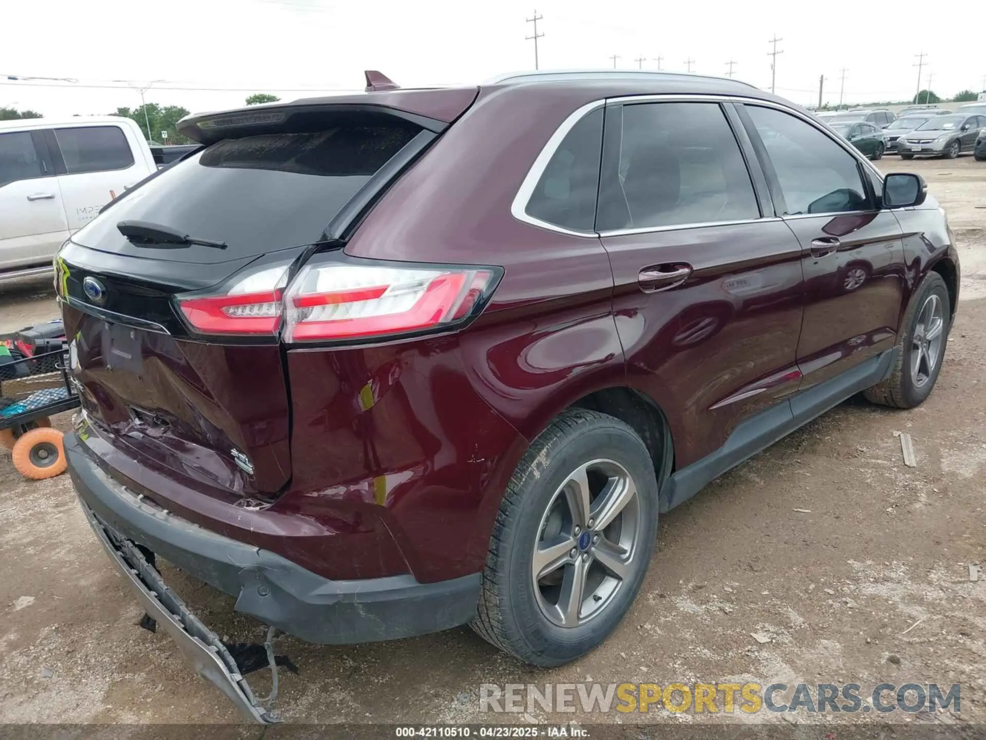 4 Фотография поврежденного автомобиля 2FMPK3J90LBA59717 FORD EDGE 2020
