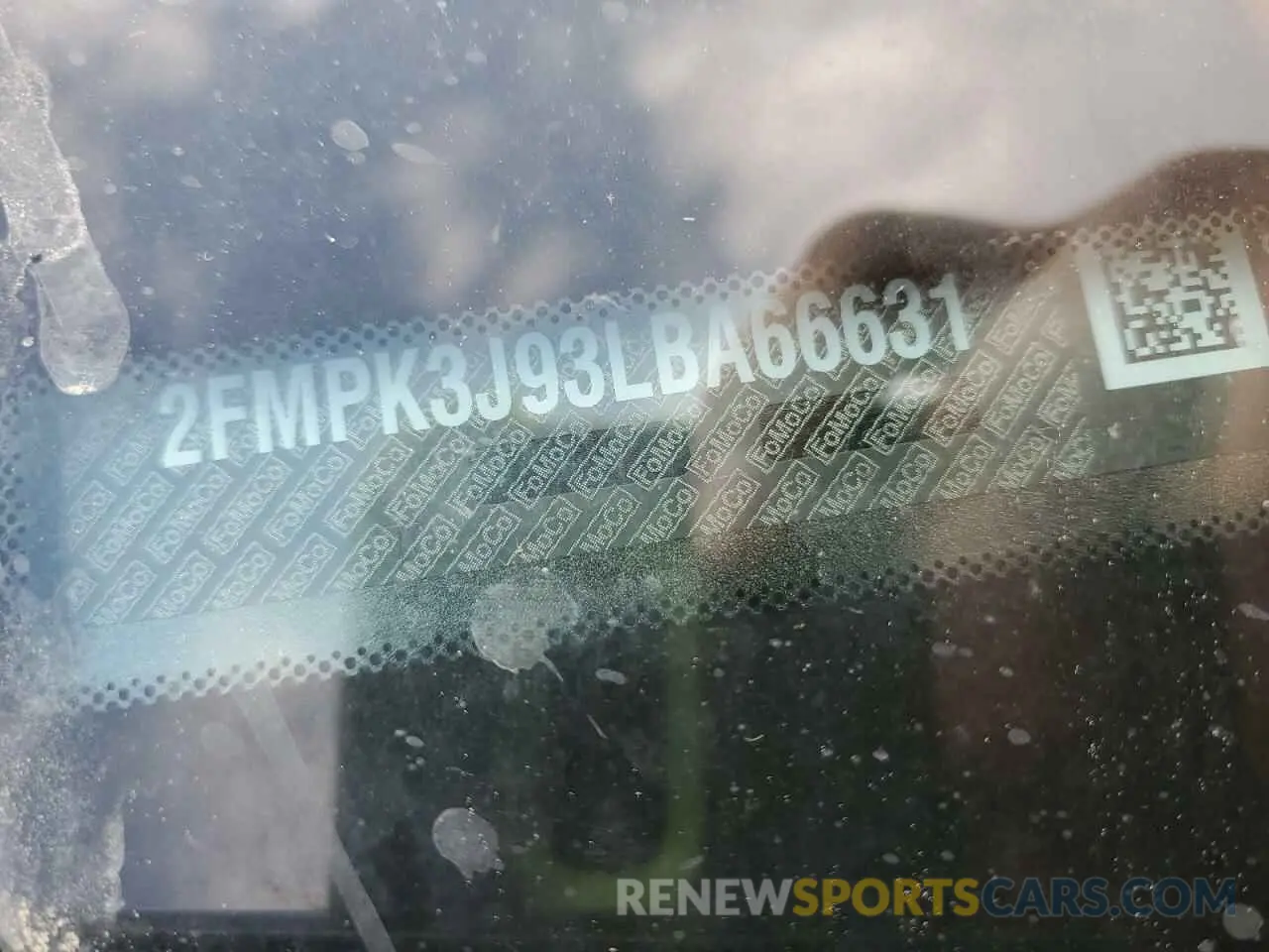 13 Photograph of a damaged car 2FMPK3J93LBA66631 FORD EDGE 2020