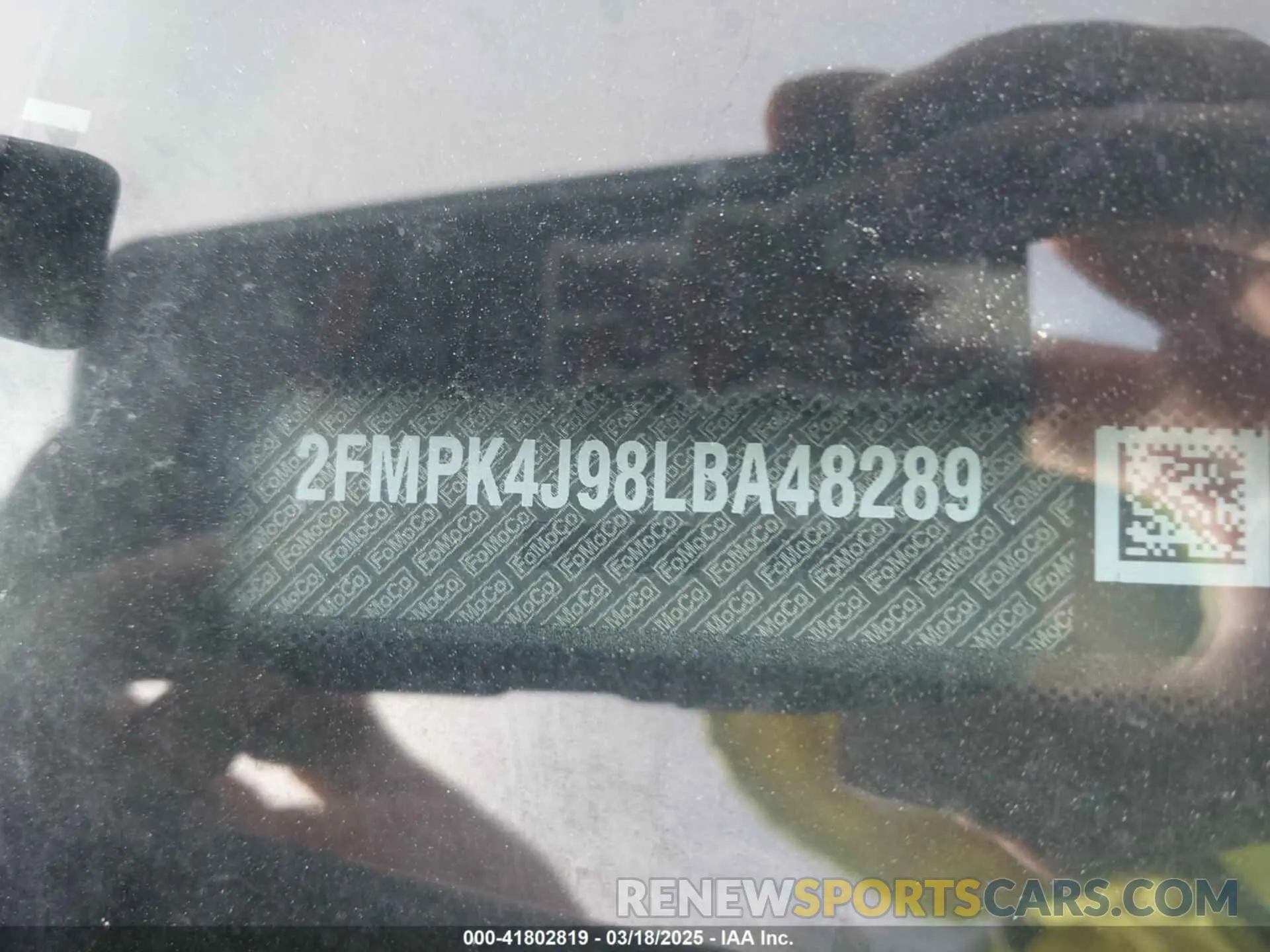 9 Photograph of a damaged car 2FMPK4J98LBA48289 FORD EDGE 2020