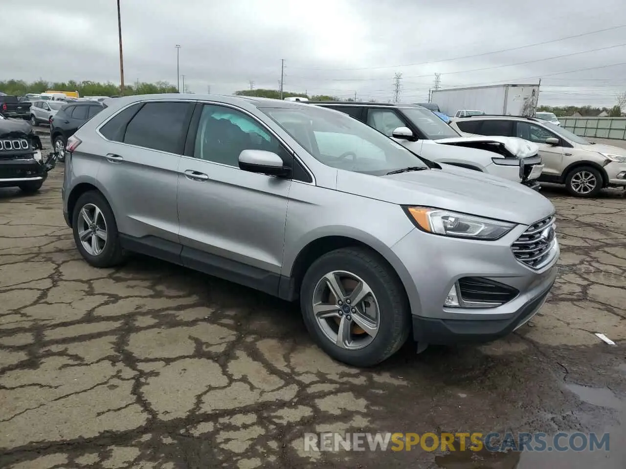 4 Фотография поврежденного автомобиля 2FMPK4J94MBA33743 FORD EDGE 2021
