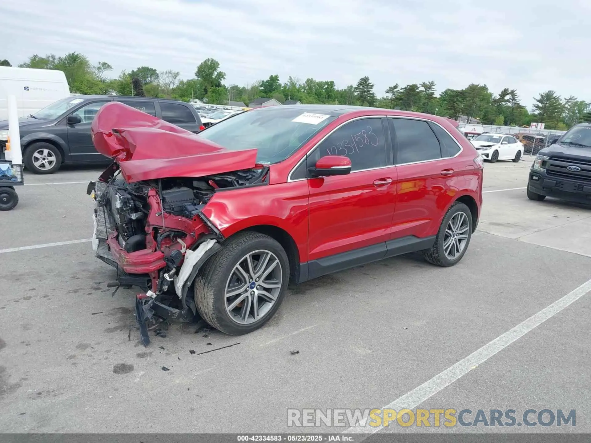 2 Фотография поврежденного автомобиля 2FMPK4K91MBA16896 FORD EDGE 2021