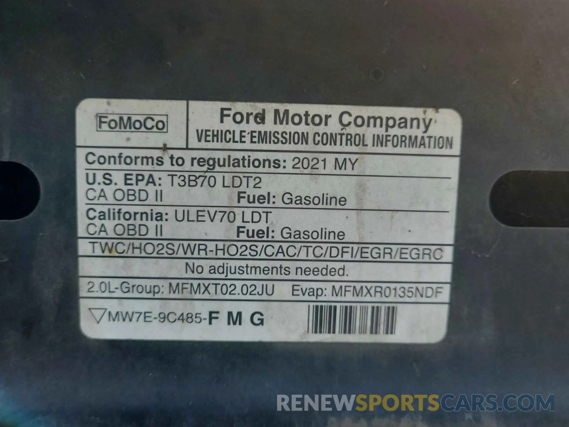 20 Фотография поврежденного автомобиля 2FMPK4K93MBA53738 FORD EDGE 2021