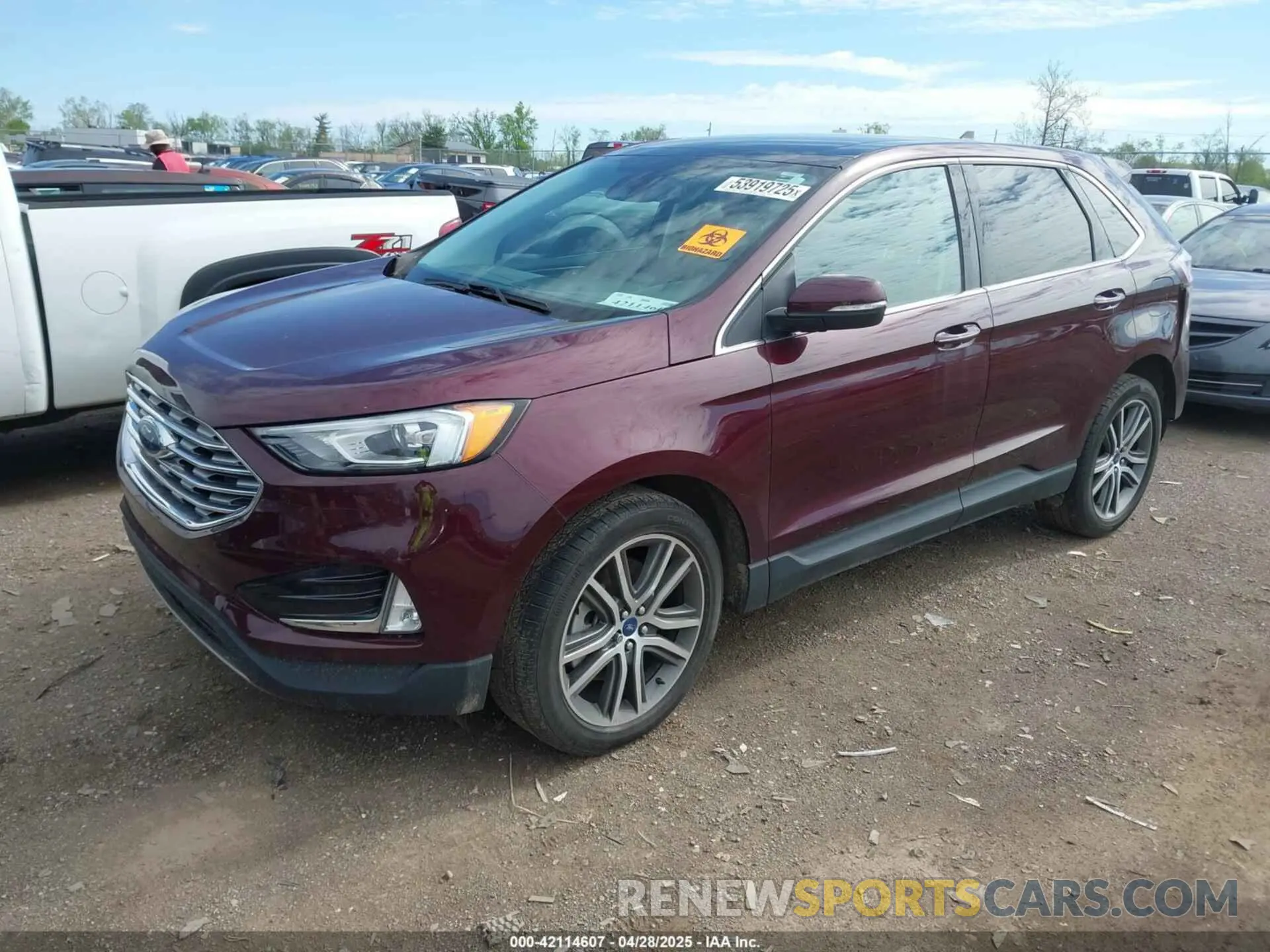 2 Фотография поврежденного автомобиля 2FMPK4K99MBA41965 FORD EDGE 2021
