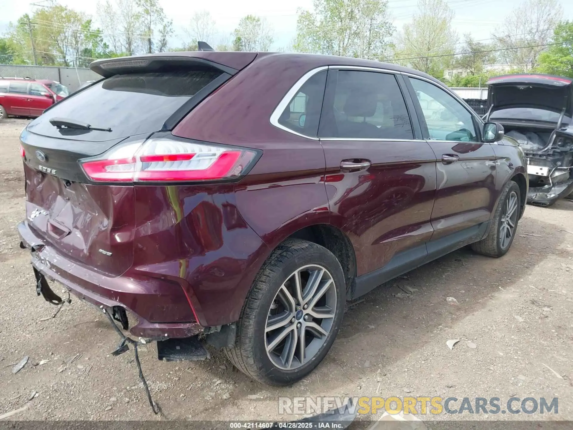 4 Фотография поврежденного автомобиля 2FMPK4K99MBA41965 FORD EDGE 2021