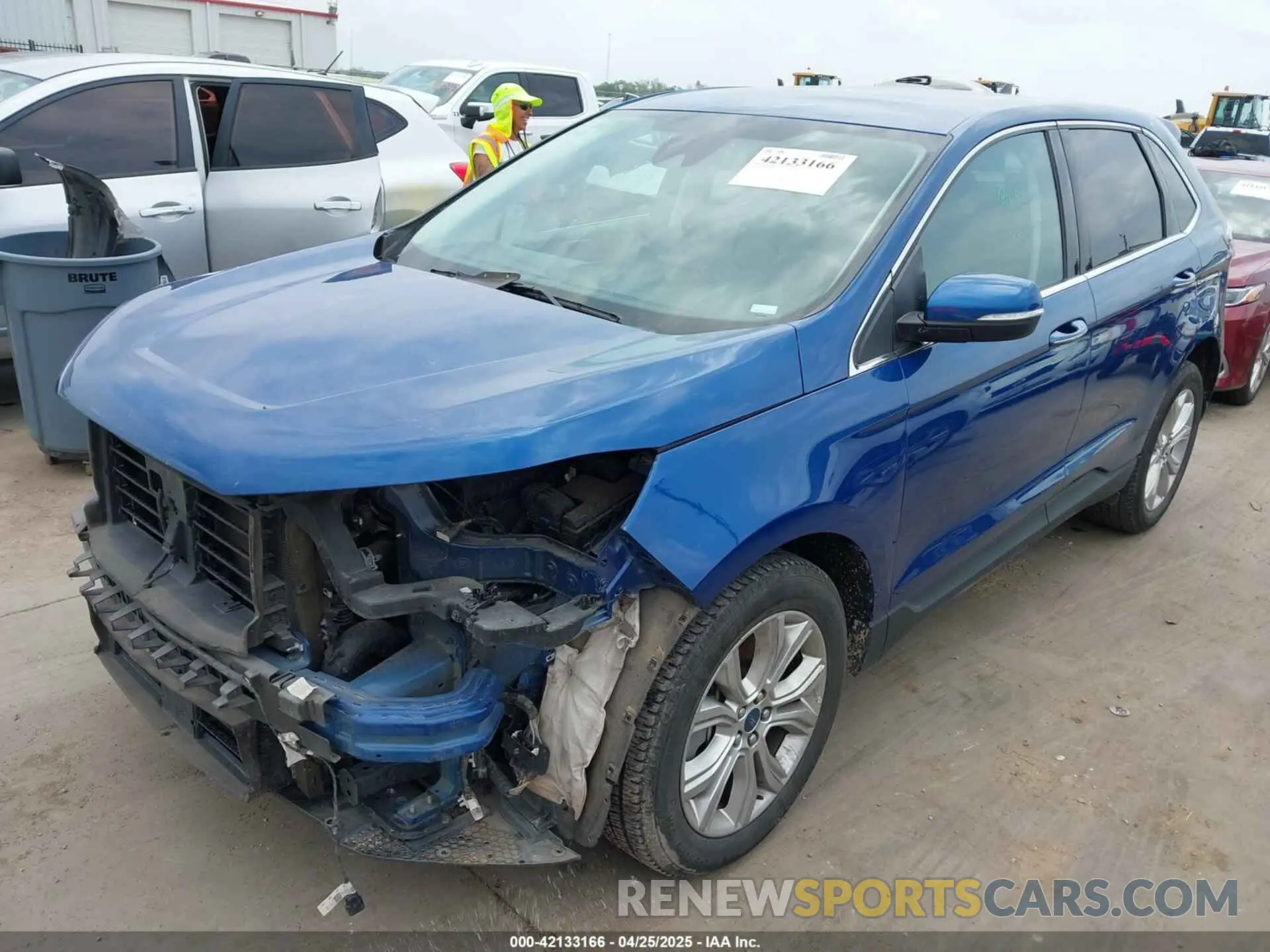 2 Фотография поврежденного автомобиля 2FMPK4K90NBA94541 FORD EDGE 2022