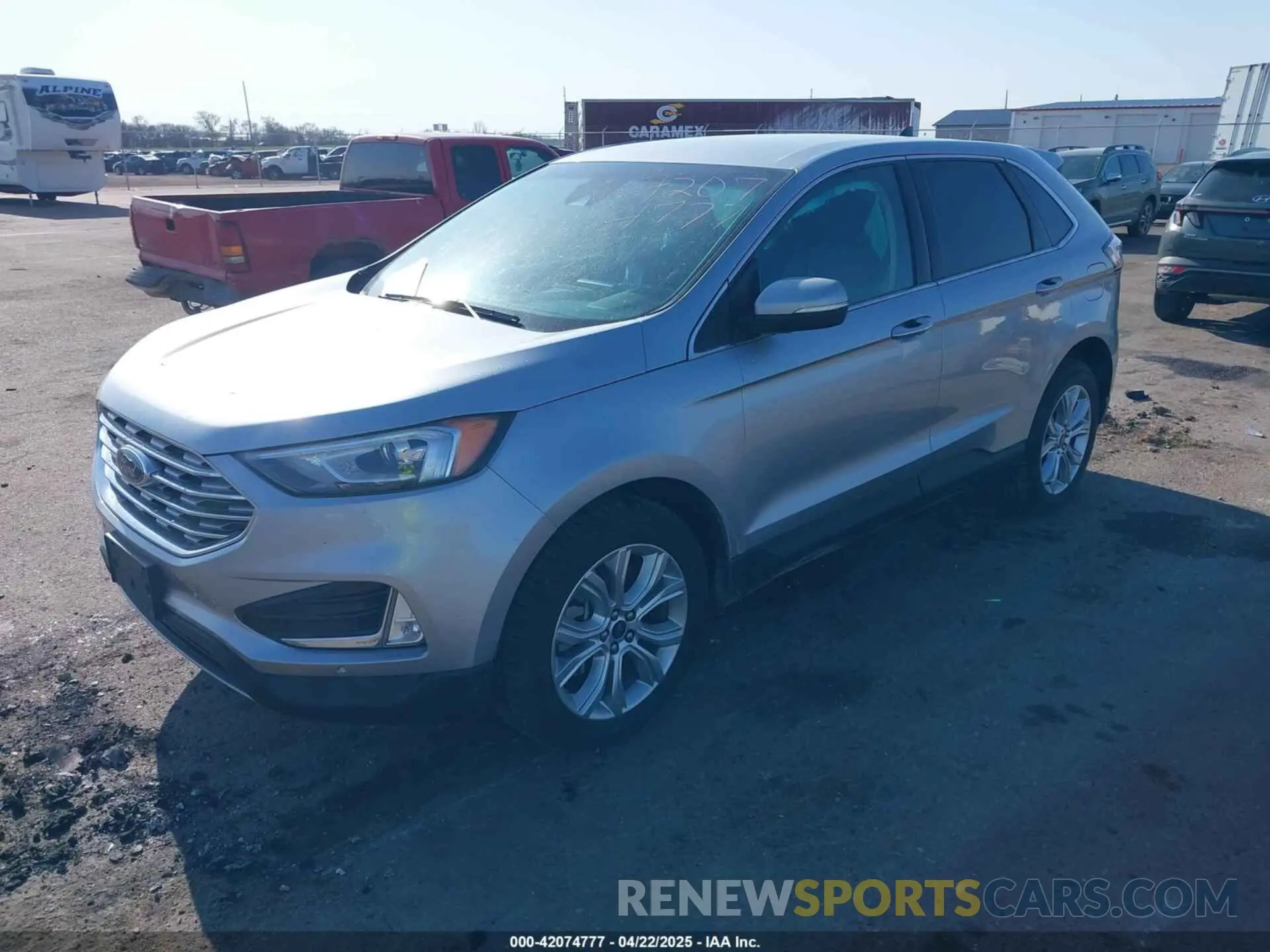 2 Фотография поврежденного автомобиля 2FMPK4K95NBA33637 FORD EDGE 2022
