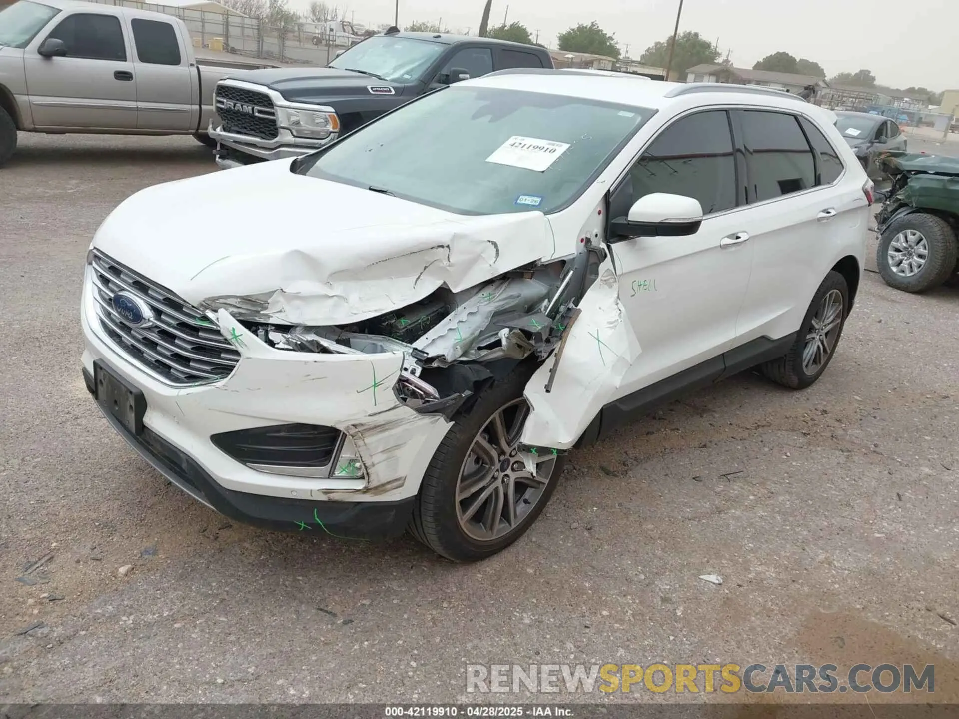 2 Photograph of a damaged car 2FMPK4K9XNBA79206 FORD EDGE 2022