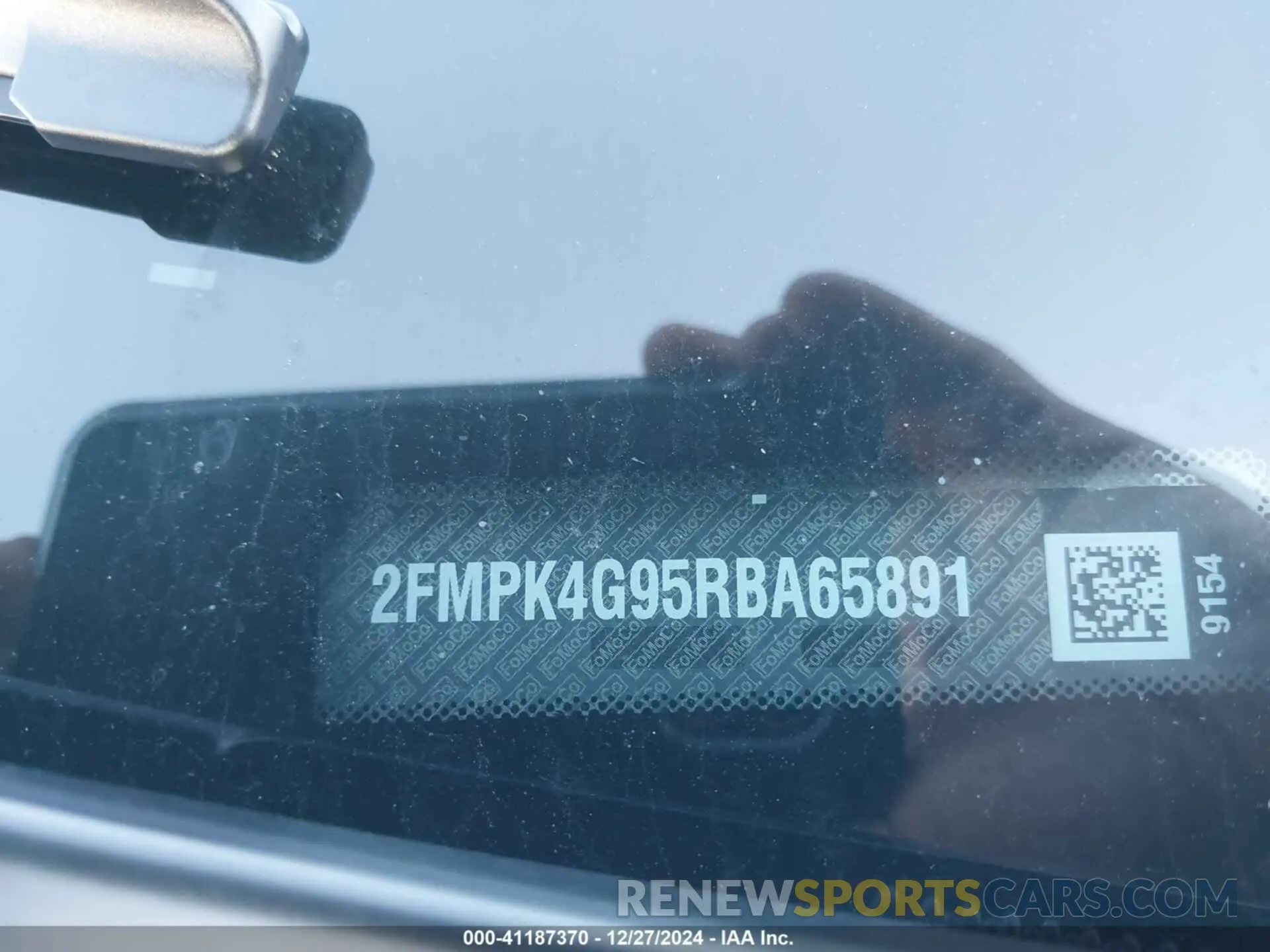 19 Фотография поврежденного автомобиля 2FMPK4G95RBA65891 FORD EDGE 2024