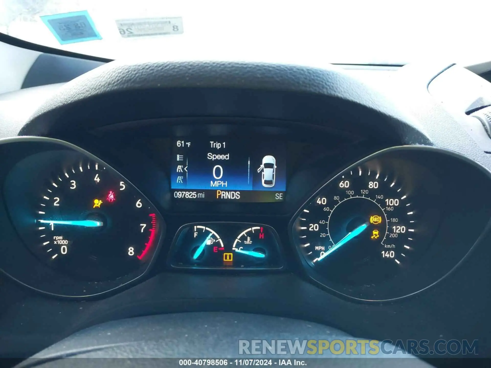 7 Photograph of a damaged car 1FMCU0F72KUB05801 FORD ESCAPE 2019