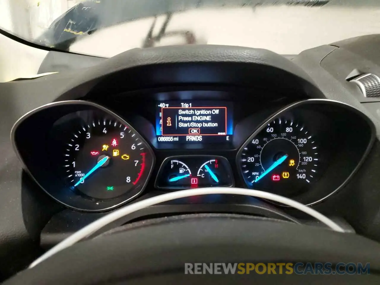 9 Photograph of a damaged car 1FMCU9GD8KUB54347 FORD ESCAPE 2019