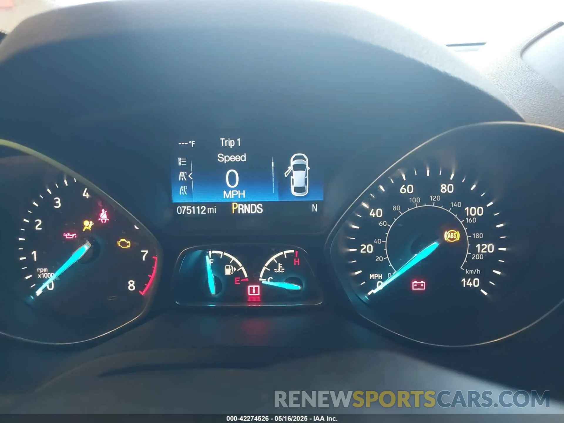 7 Photograph of a damaged car 1FMCU9HD1KUA52418 FORD ESCAPE 2019